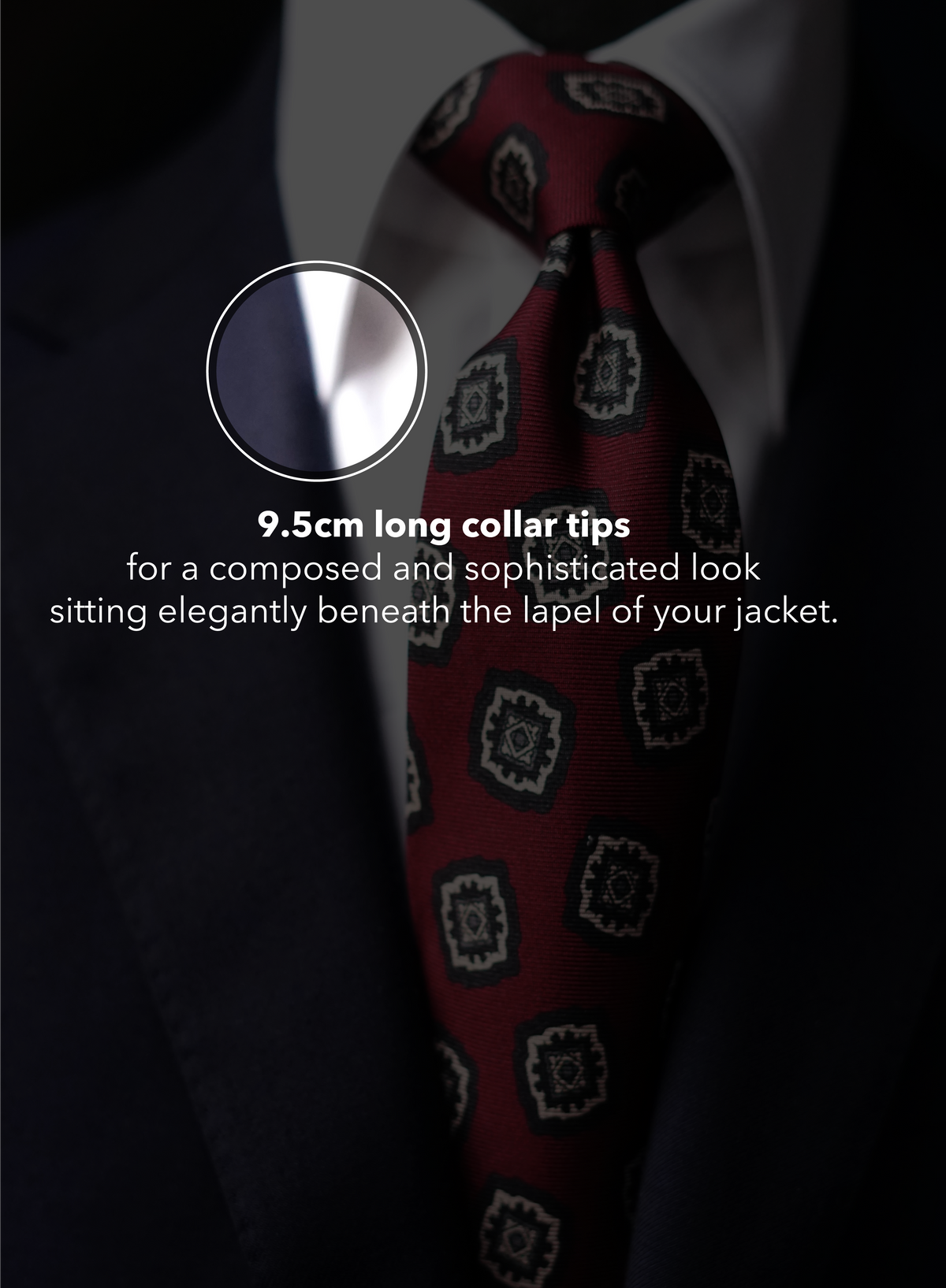 Bianca Classic Collar Twill Dress Shirt (Single Cuff)