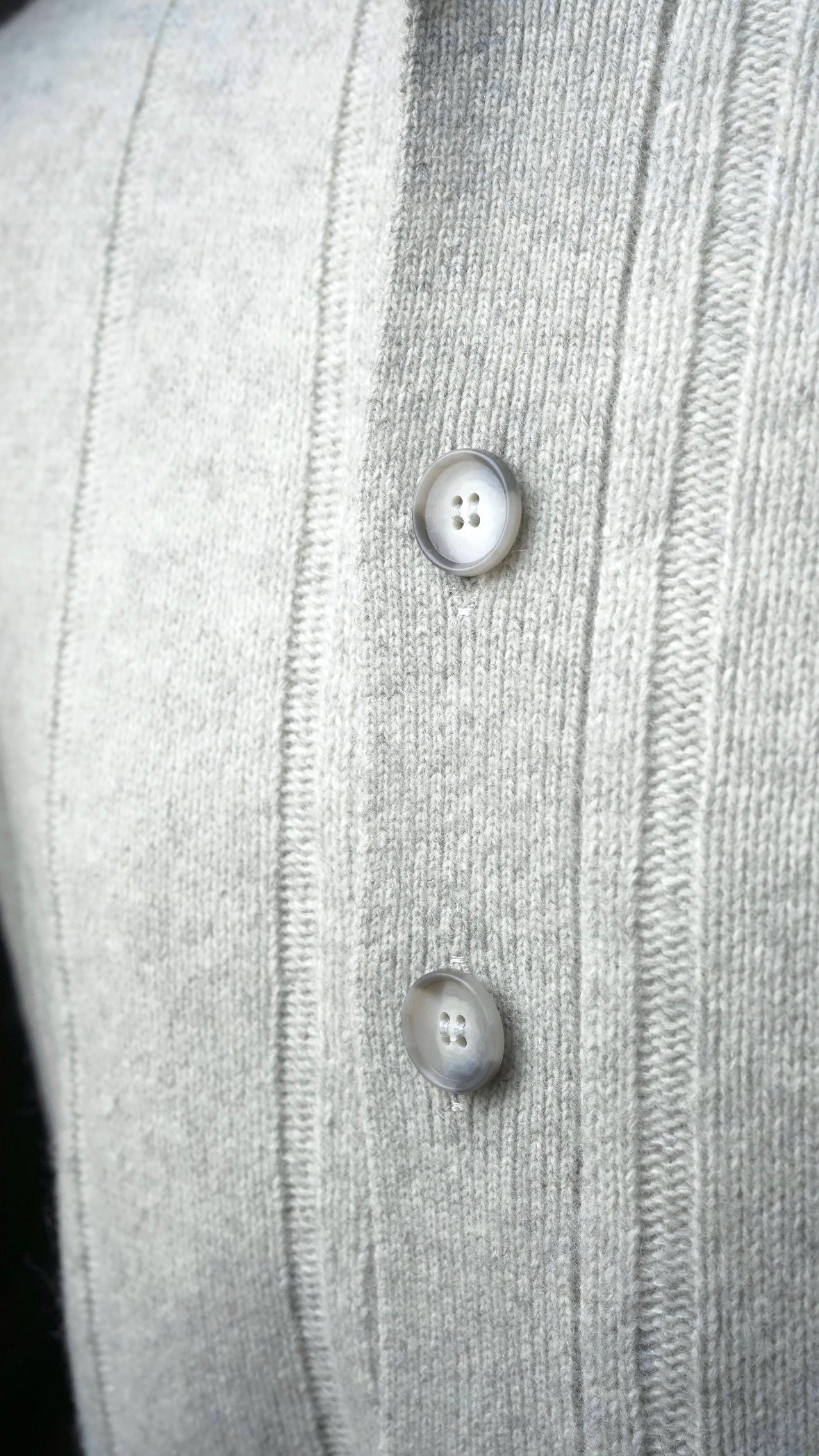 Isernia Light Grey Button Jacket