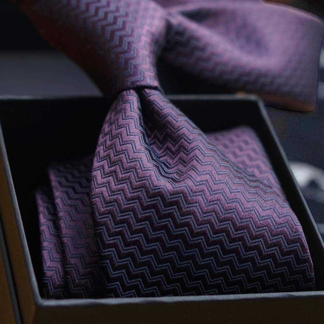 Bespoke Riga Viola Silk Necktie