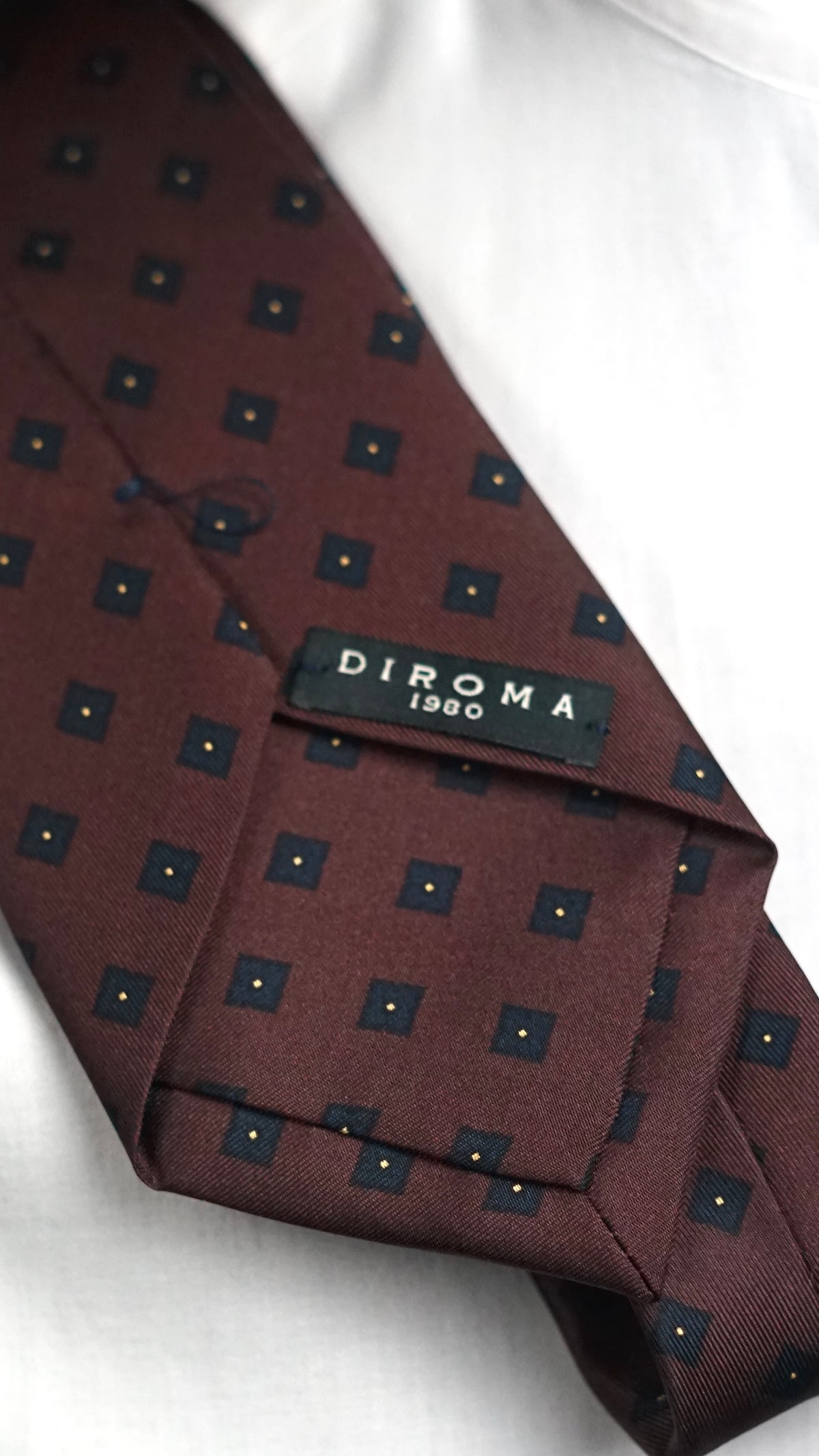 Bespoke Gregoriana Dark Silk Necktie