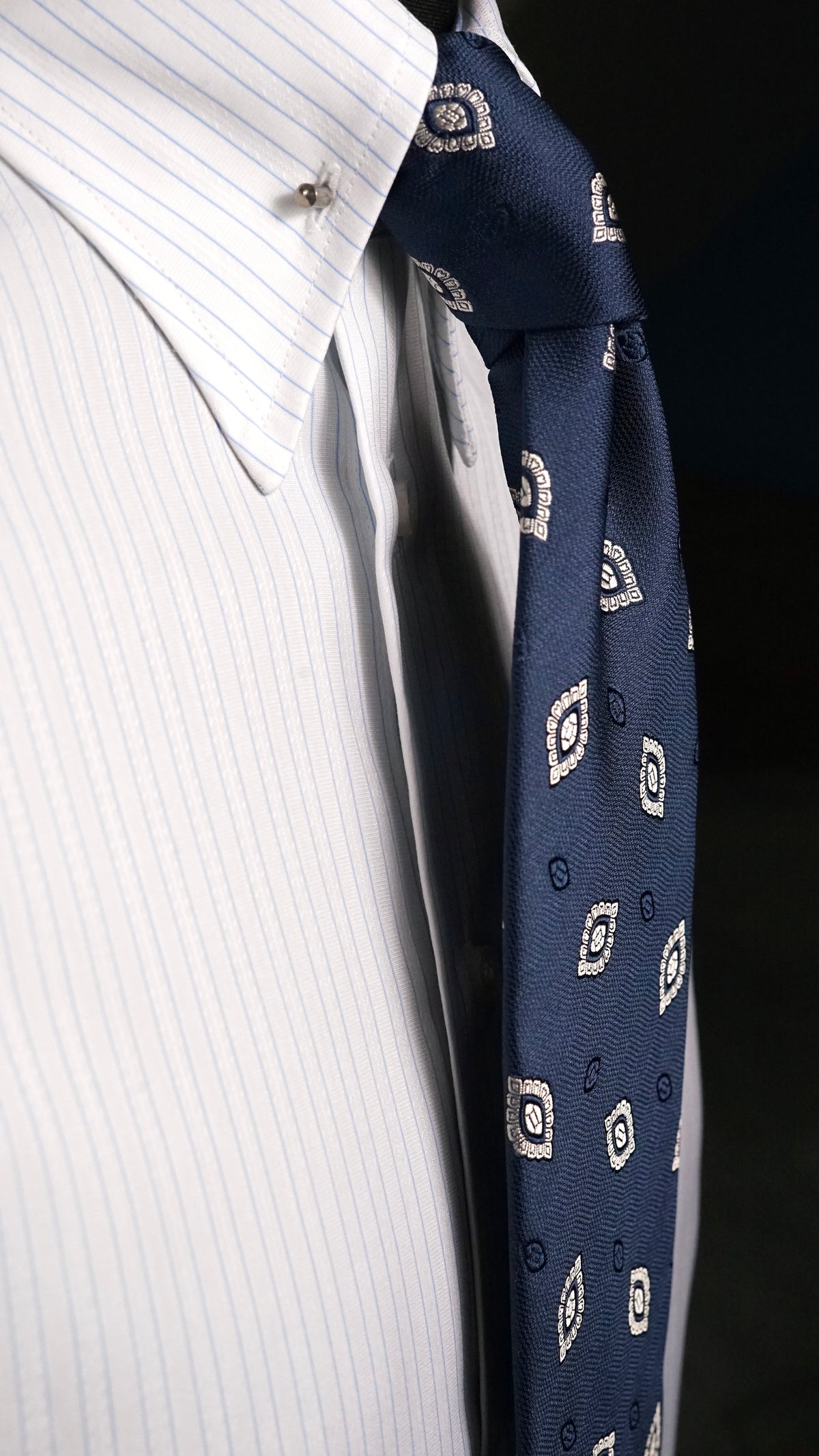 Pagota Navy Silk Necktie