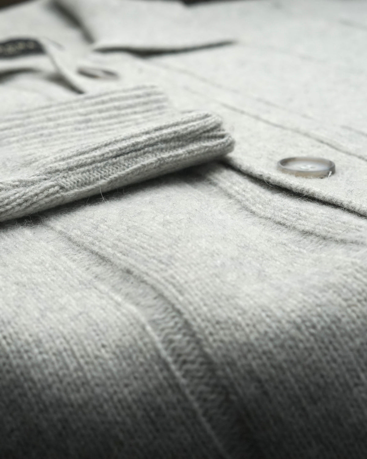 Isernia Light Grey Button Jacket