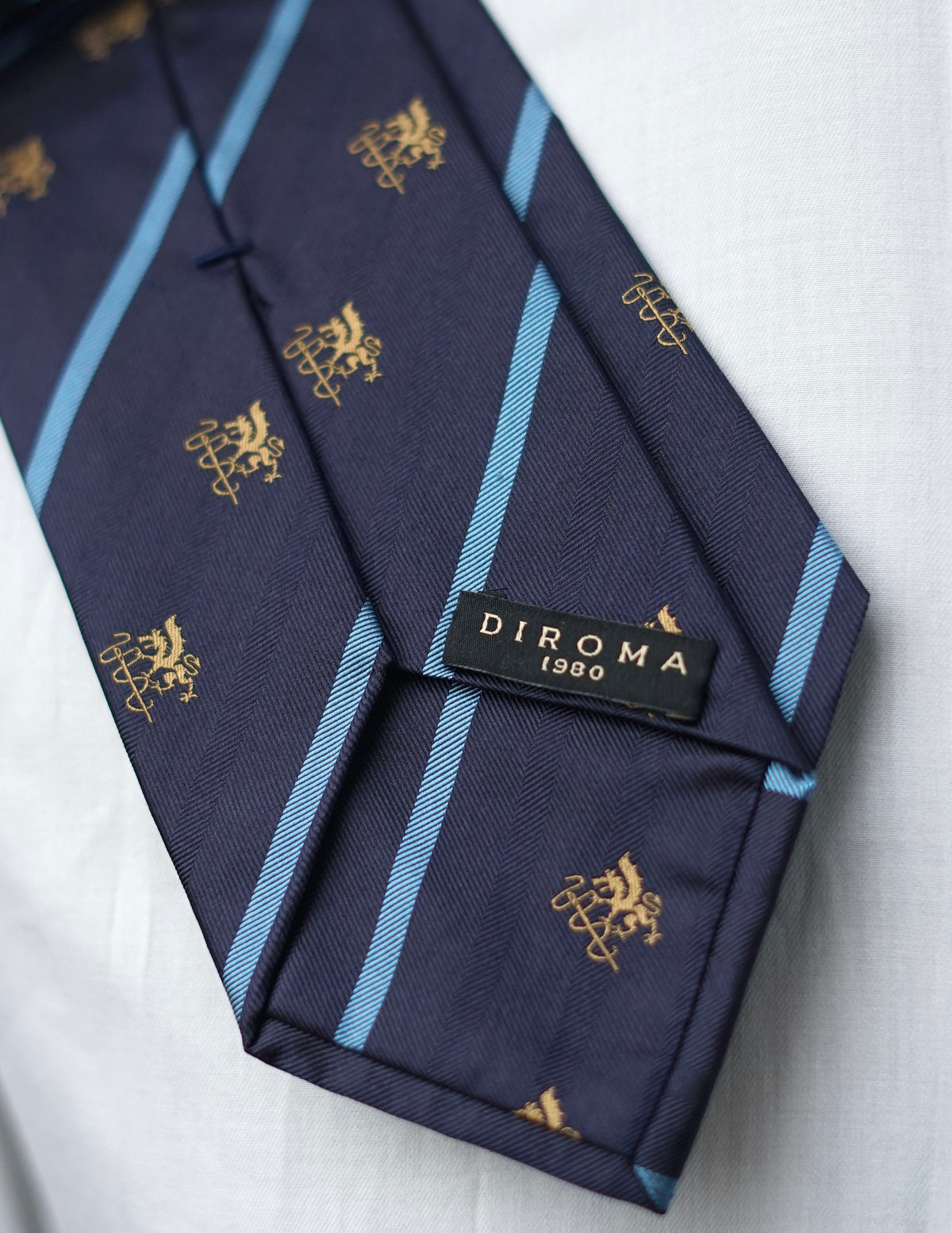 Diroma Crest Silk Necktie