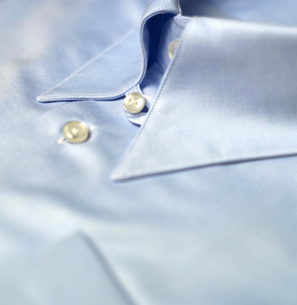 Spear Point Tab Collar Twill Dress Shirt MTO