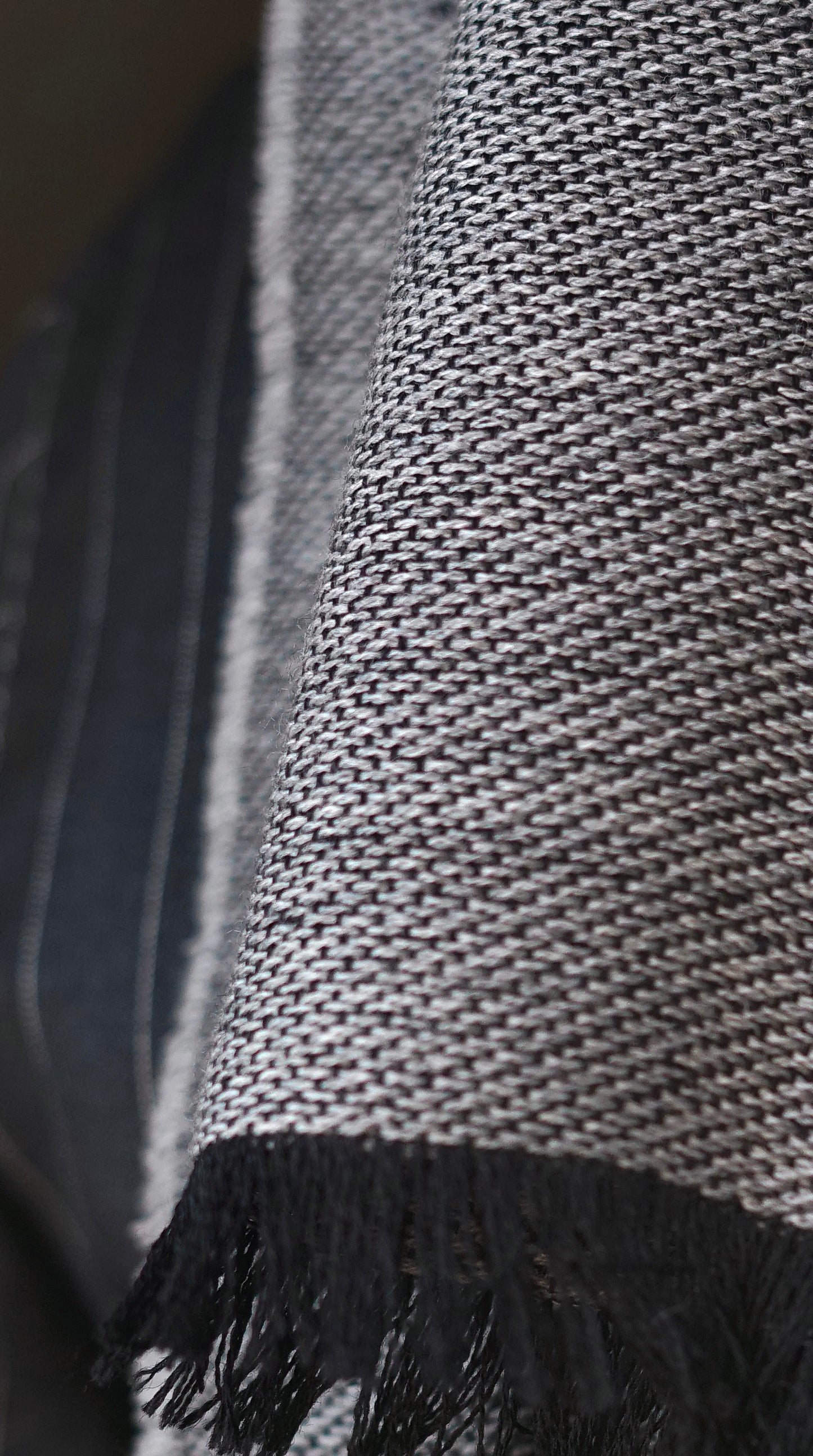 Grey Wool Scarf