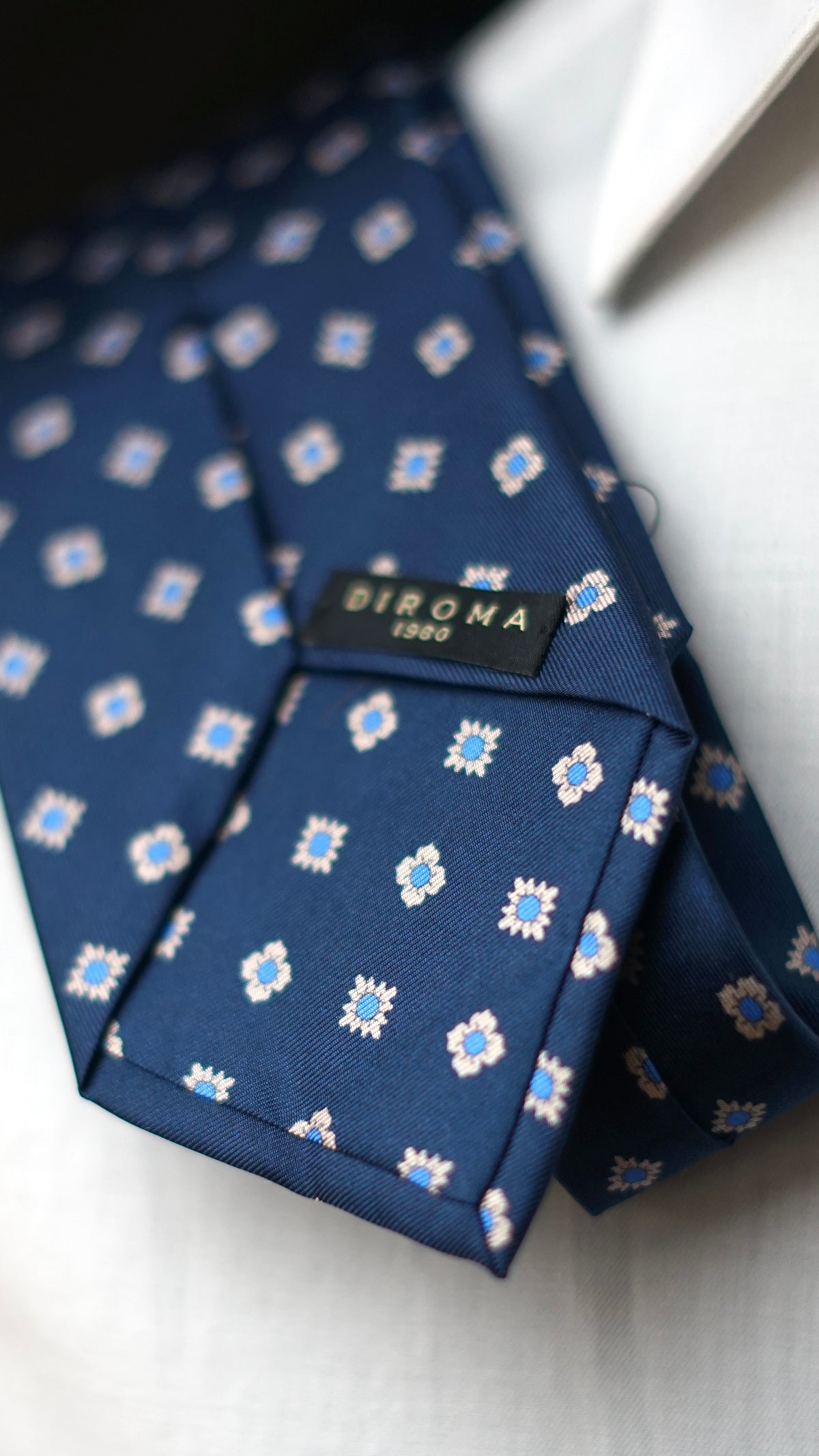 Reinalda Blue Silk Necktie