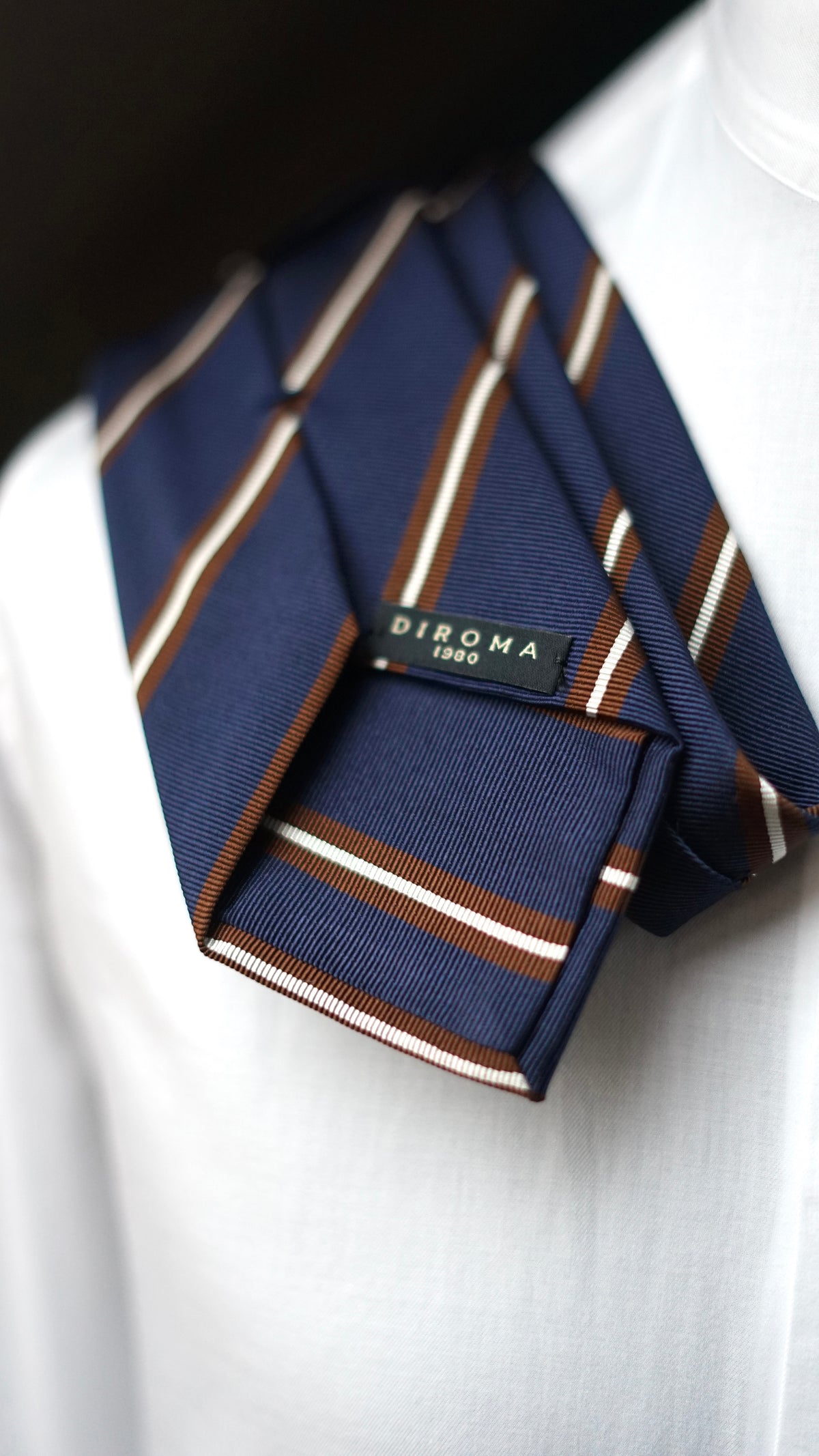 Accademica Navy Silk Necktie