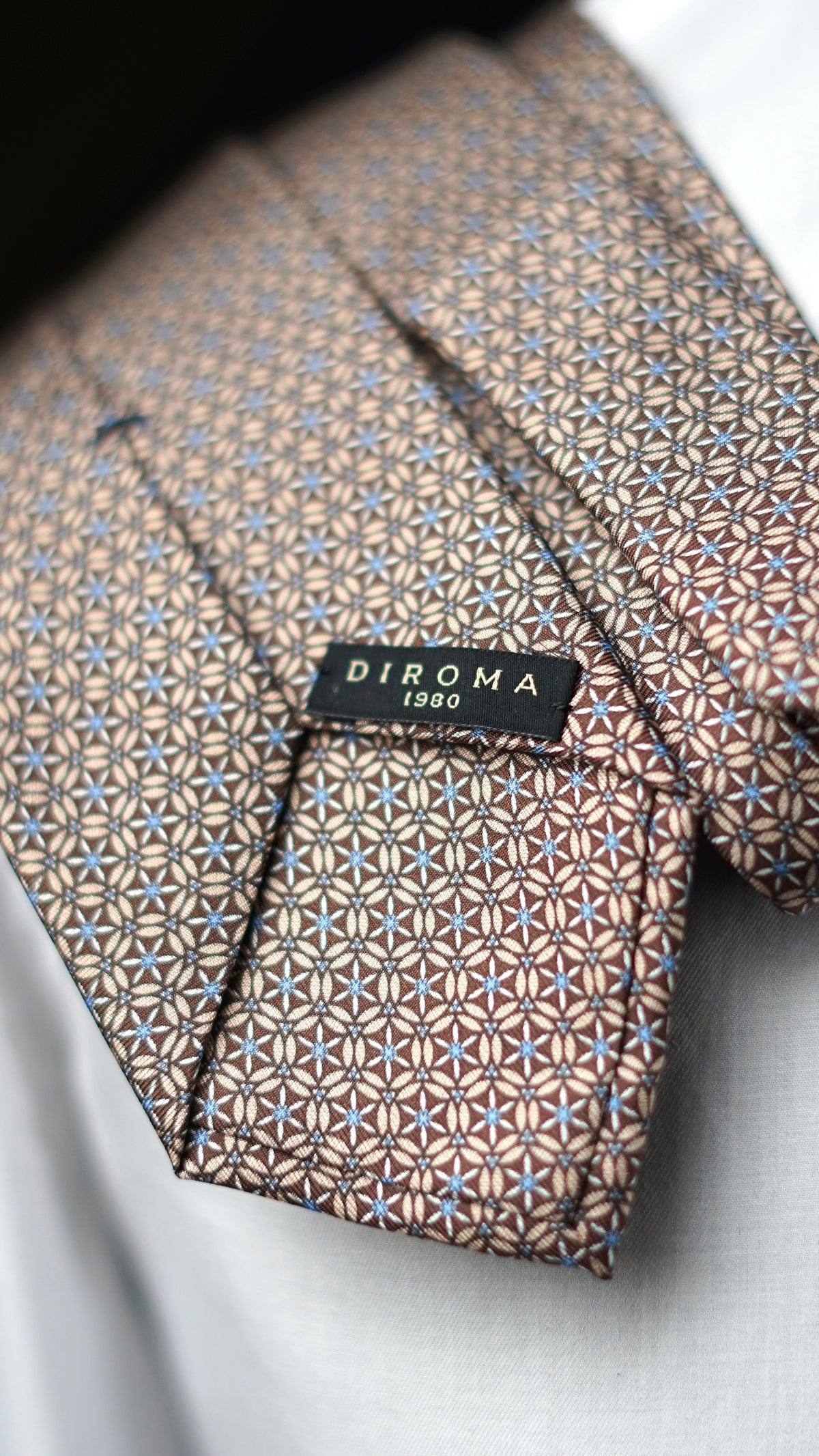 Genova Brown Silk Necktie
