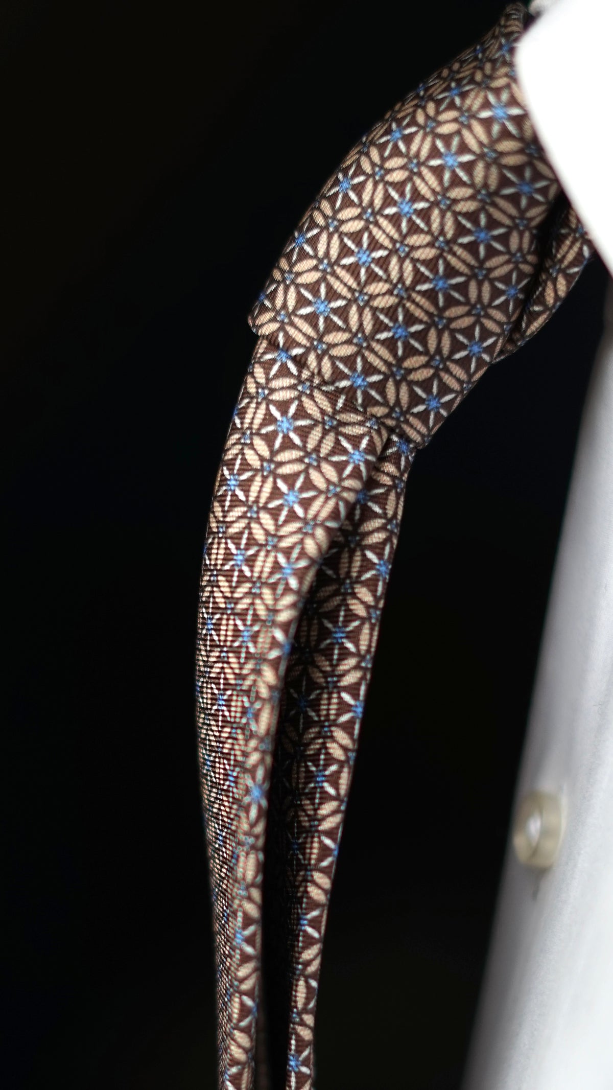 Genova Brown Silk Necktie