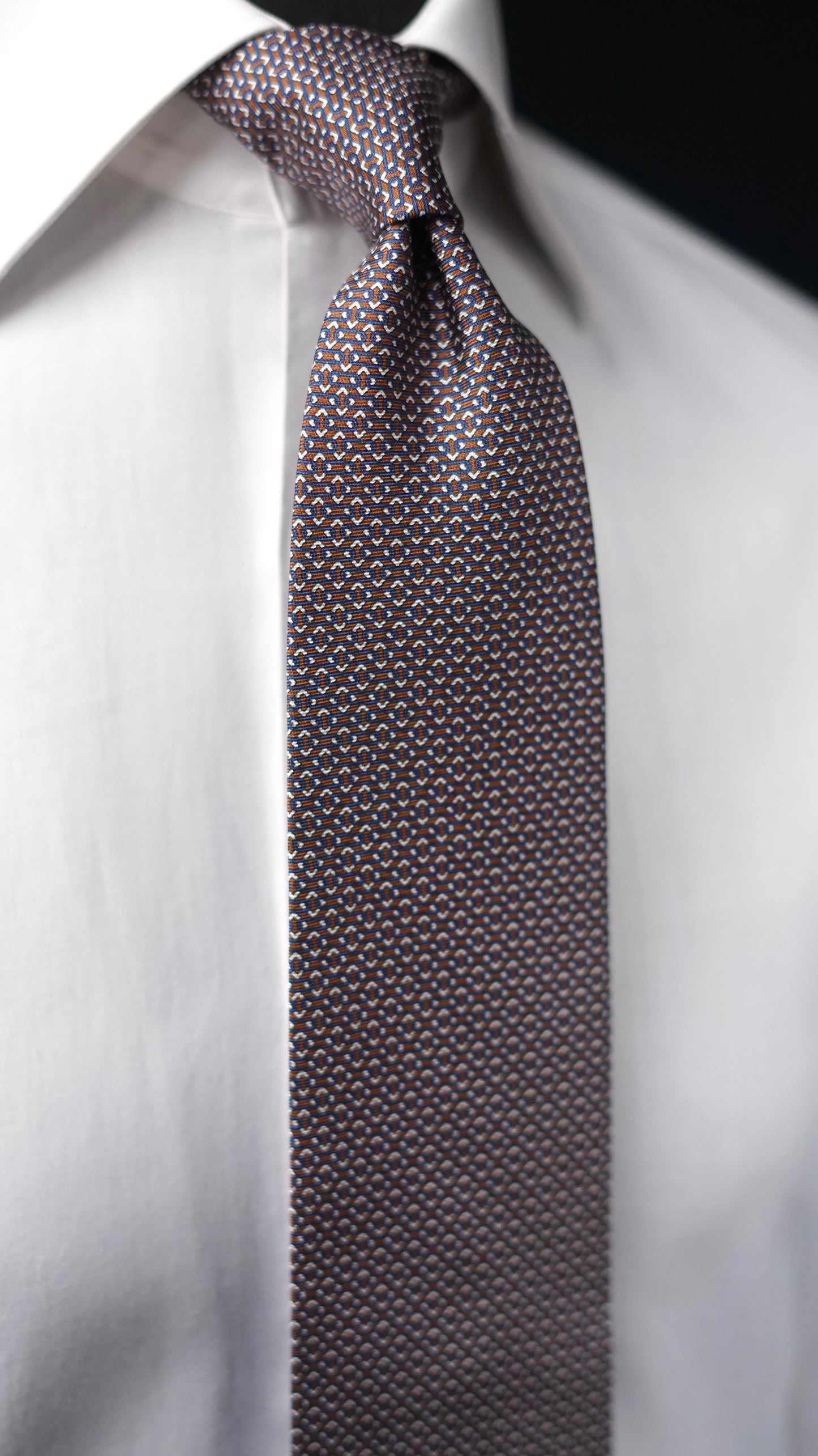 Salvia Brown Silk Necktie