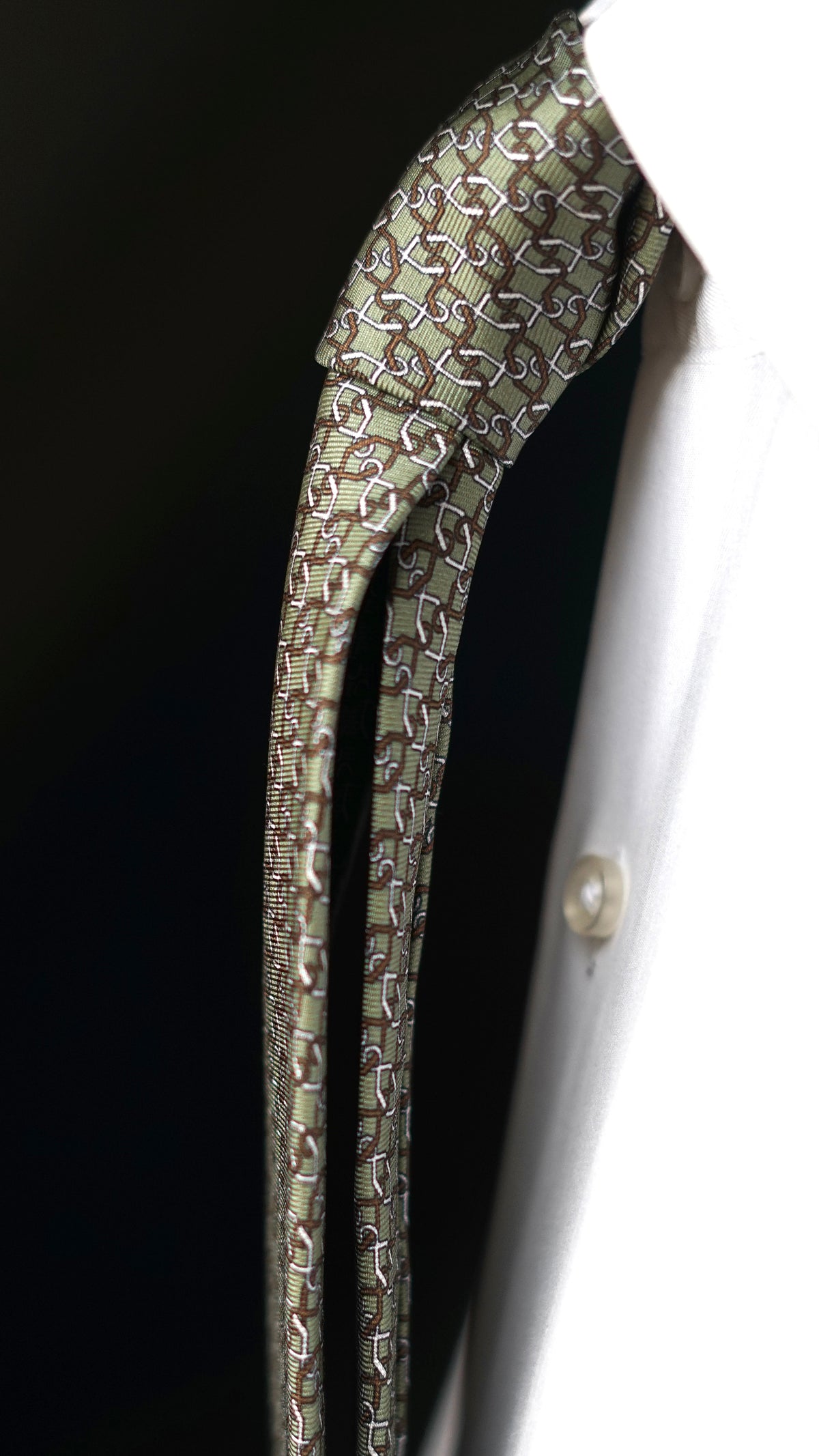 Bespoke Rachele Green Silk Necktie