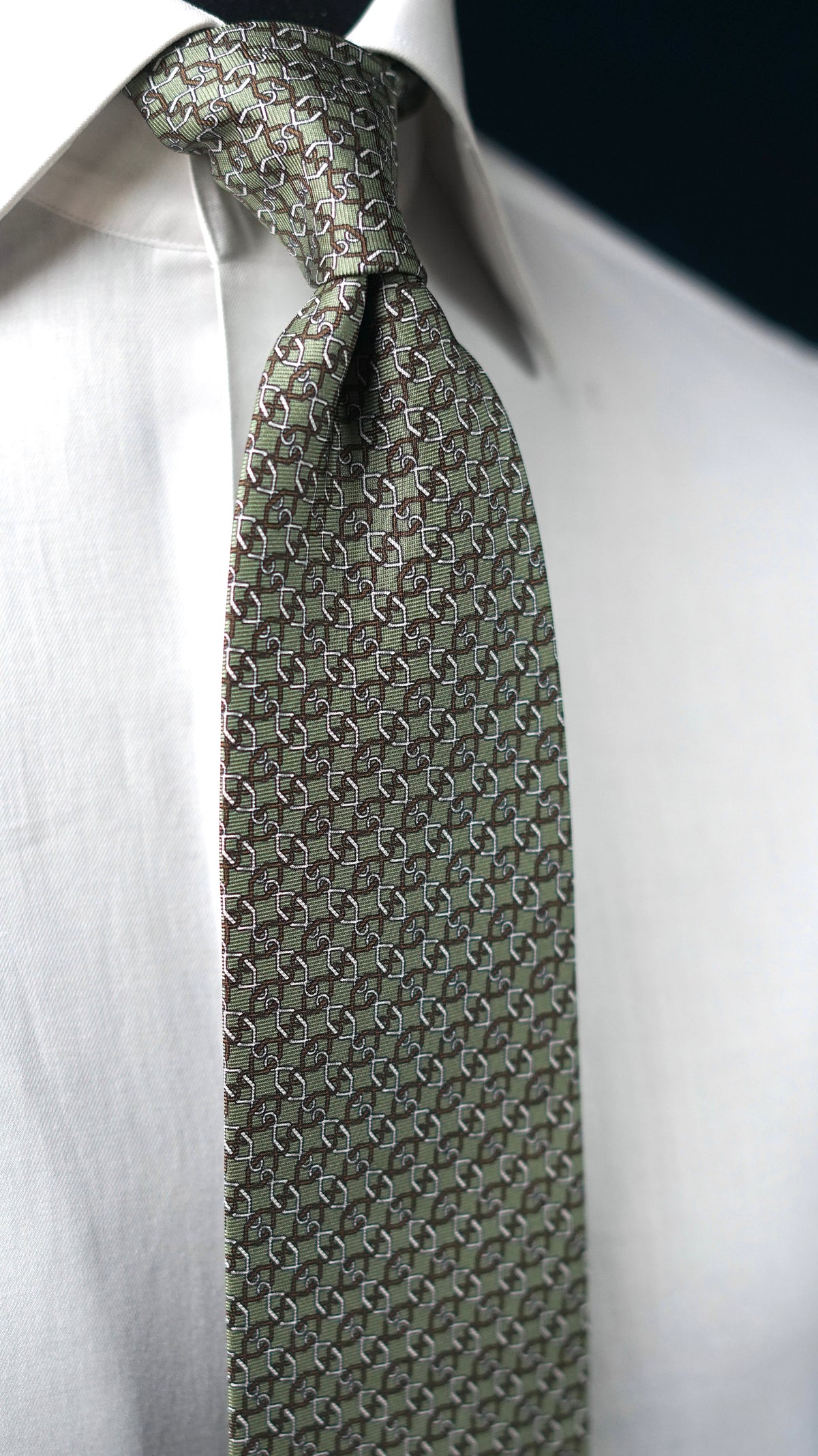 Bespoke Rachele Green Silk Necktie