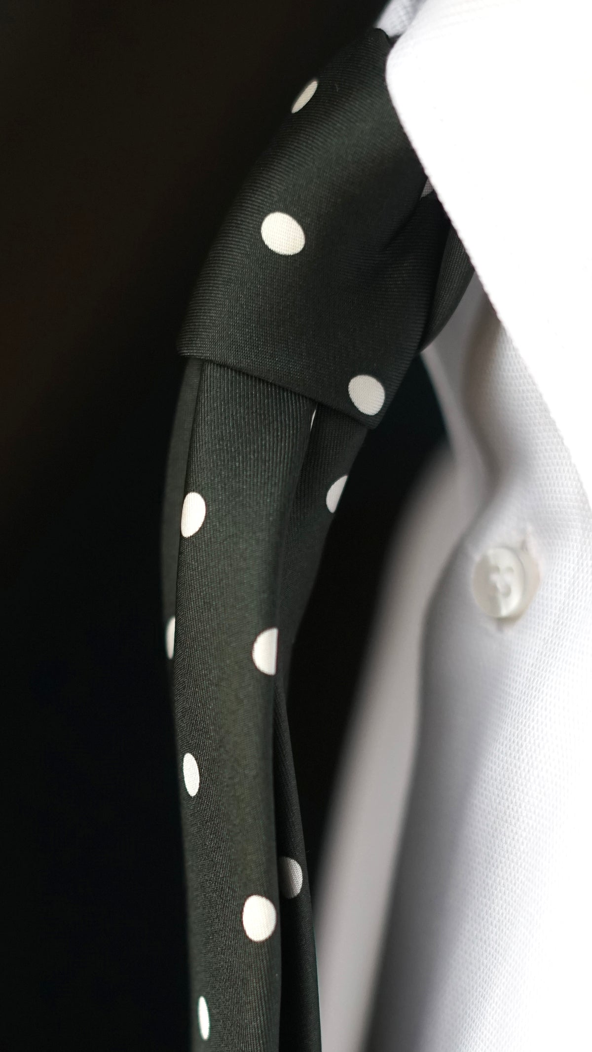 Bespoke Pois Green Silk Necktie