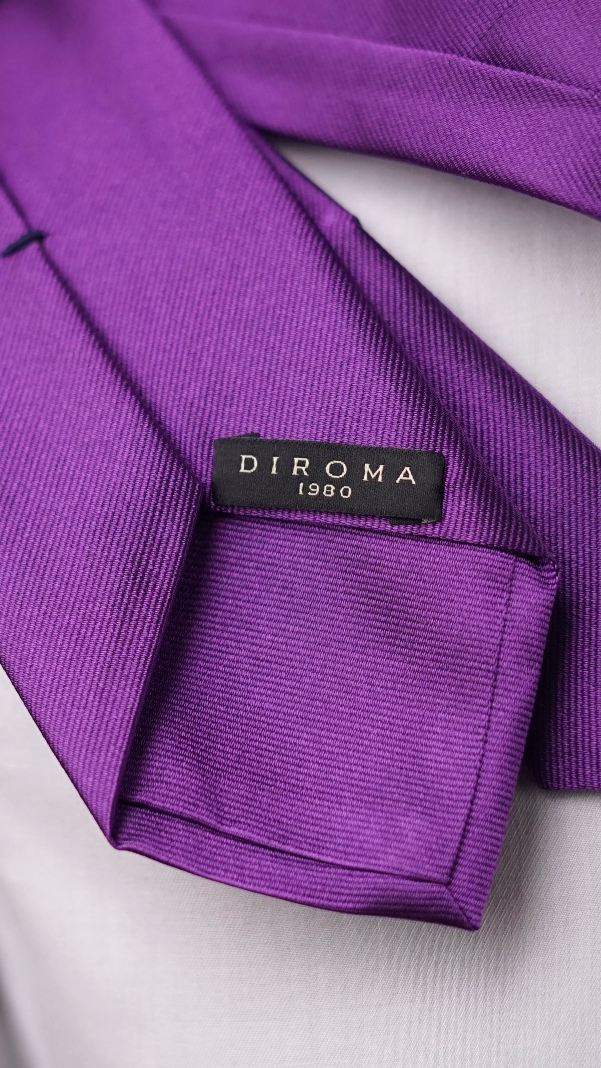 Bespoke Viola Solida Silk Necktie
