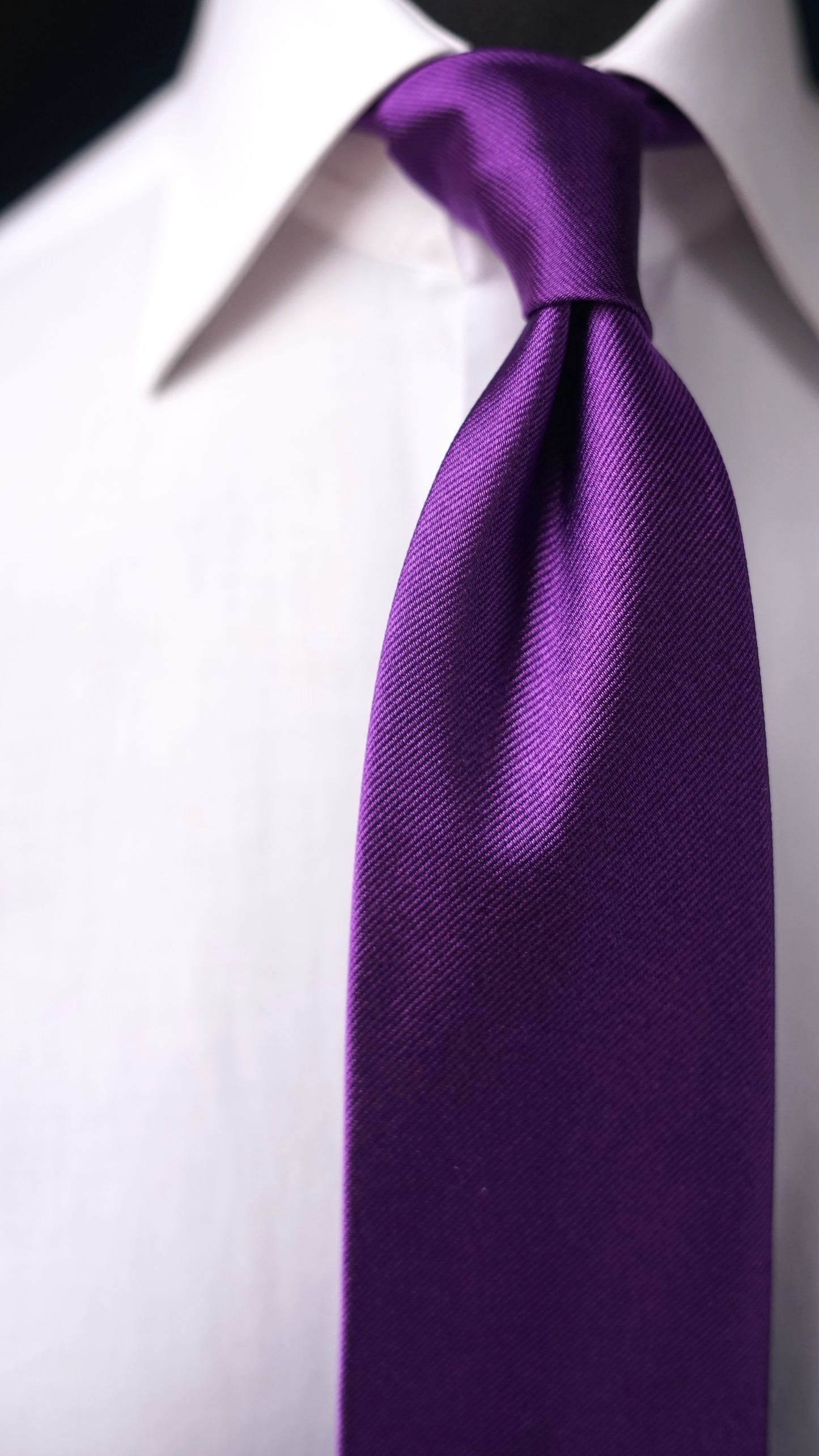 Viola Solida Silk Necktie