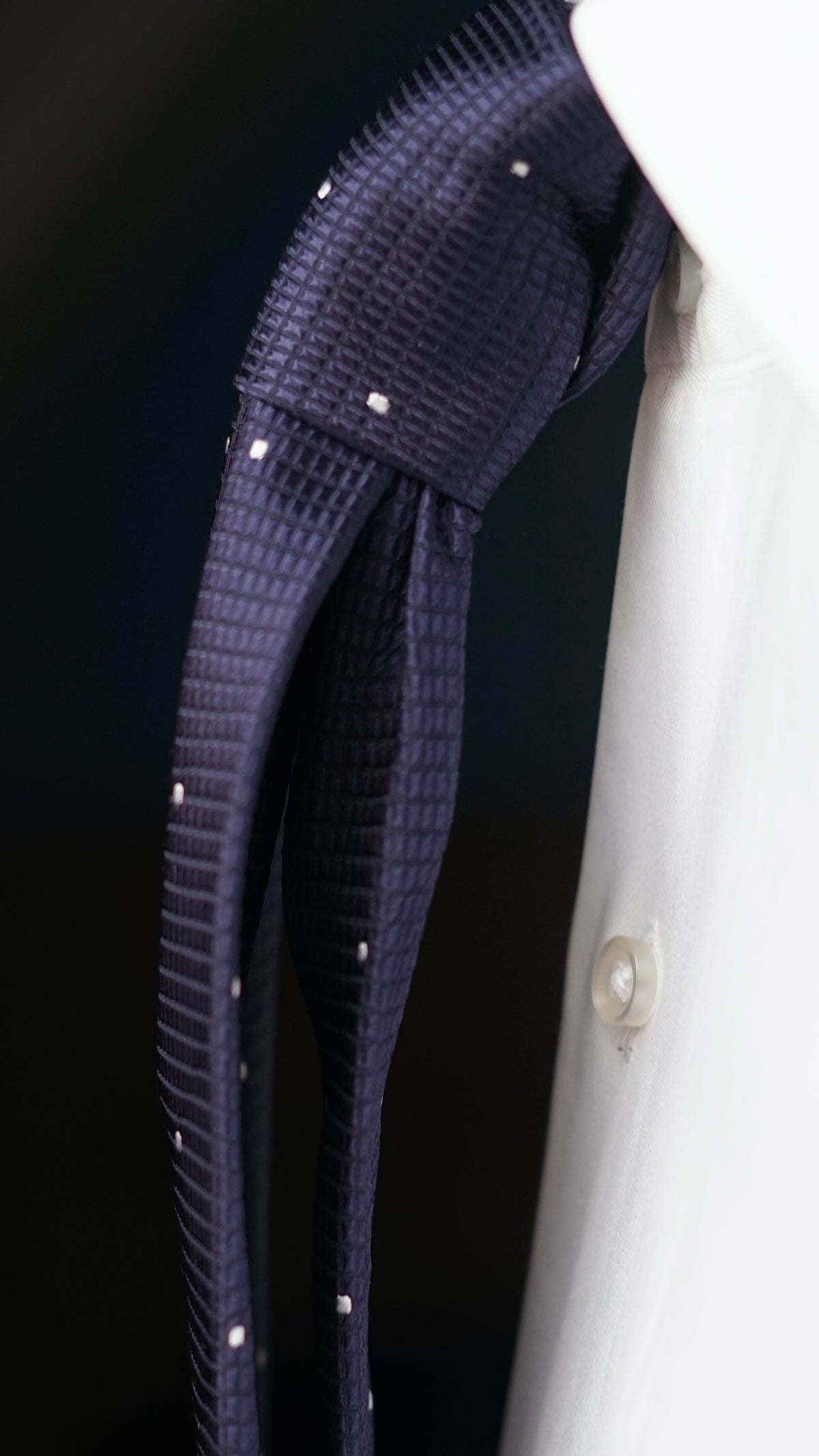 Catania Navy Silk Necktie