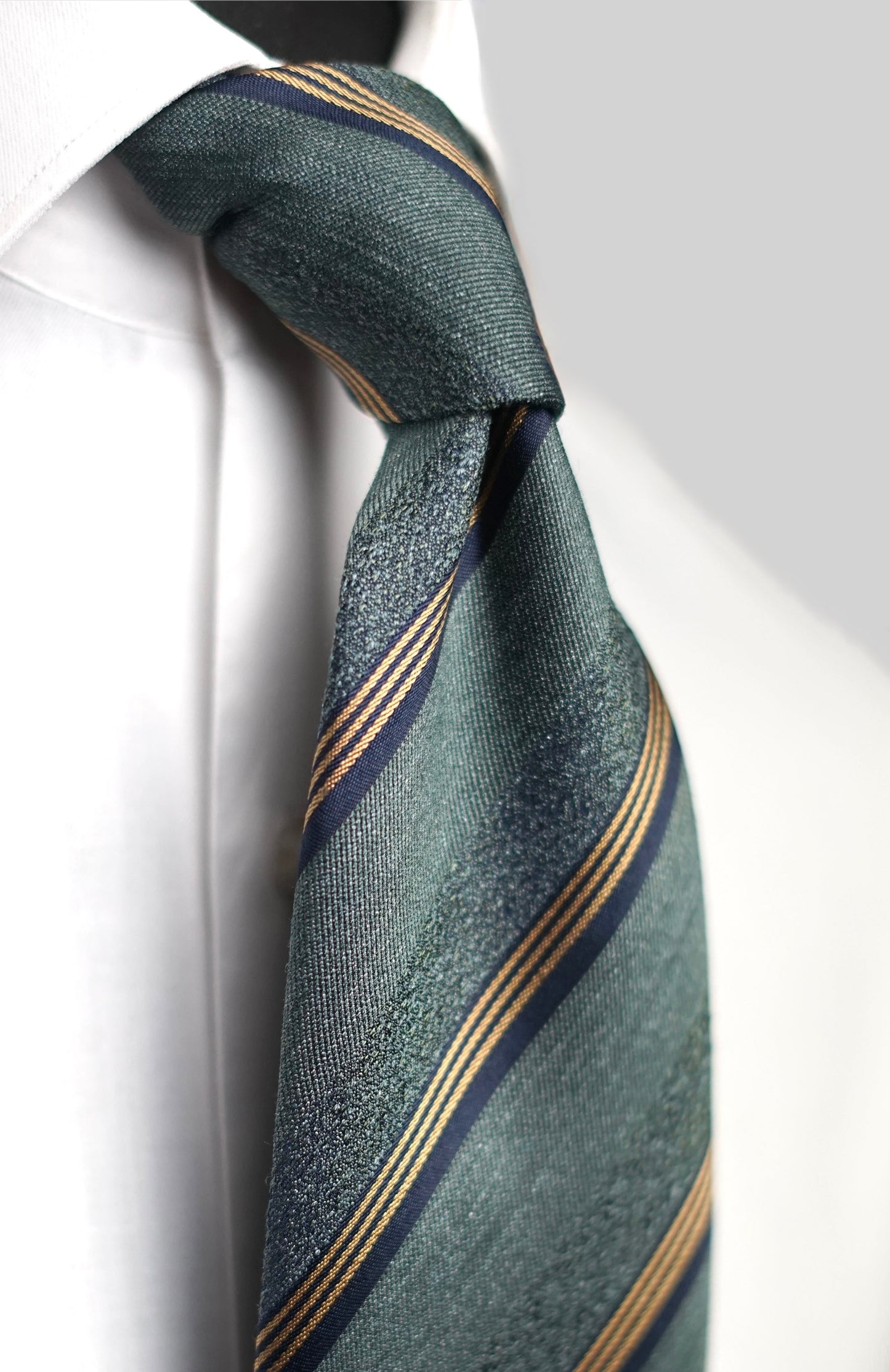 Melange Green Silk Necktie