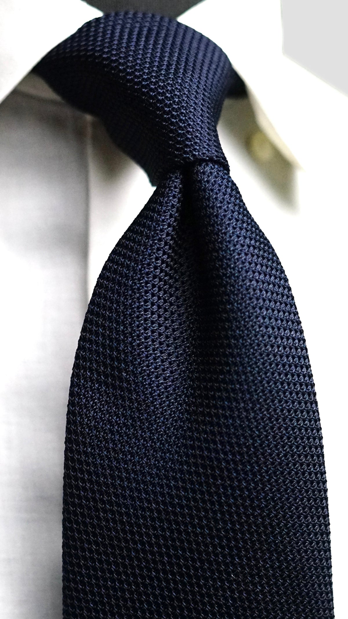 Garza Fina Navy Silk Necktie