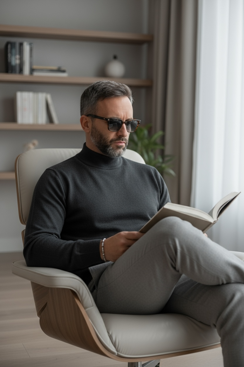 Antracite Wool High Neck