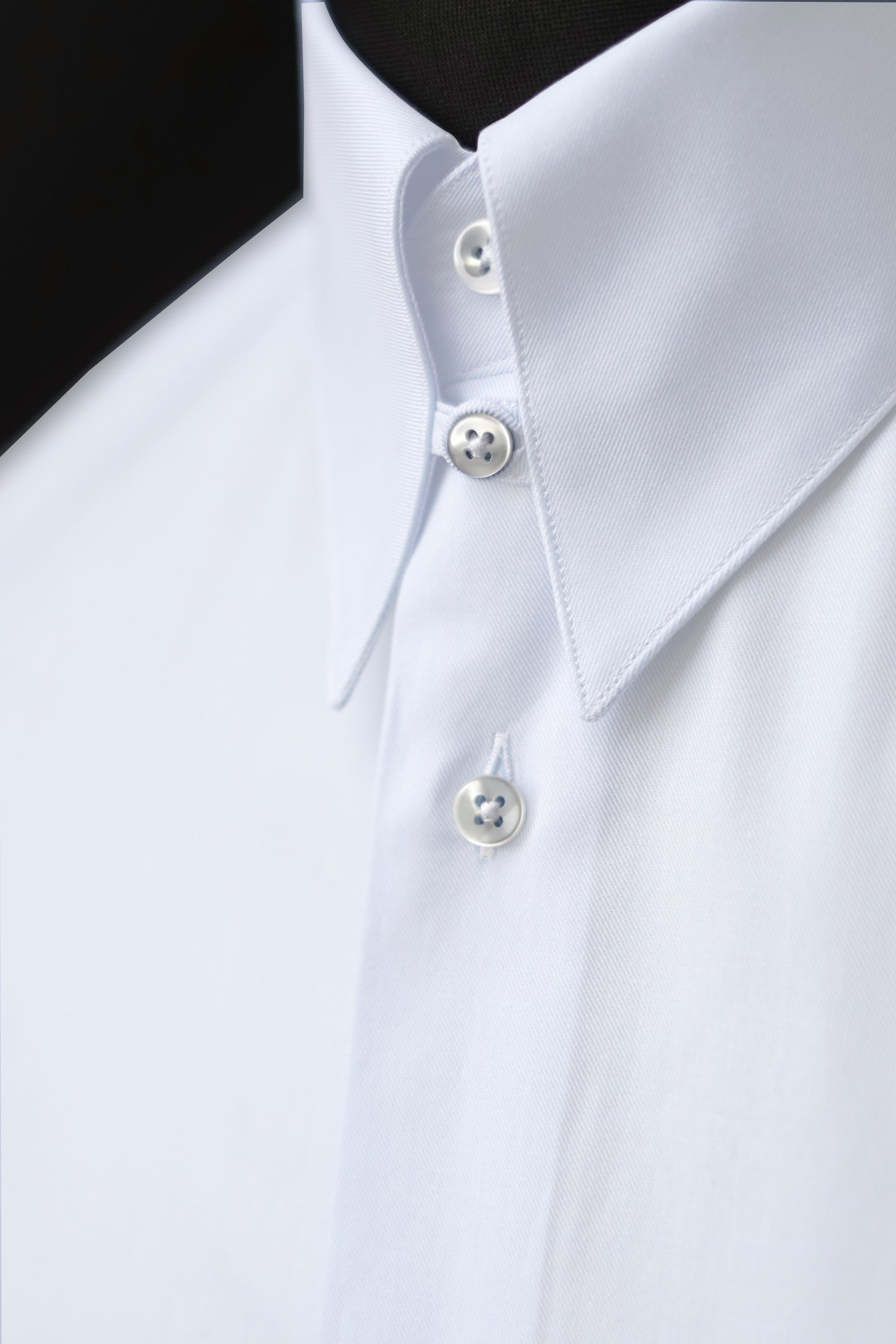 Bianca Spear Point Tab Collar Twill Dress Shirt MTM