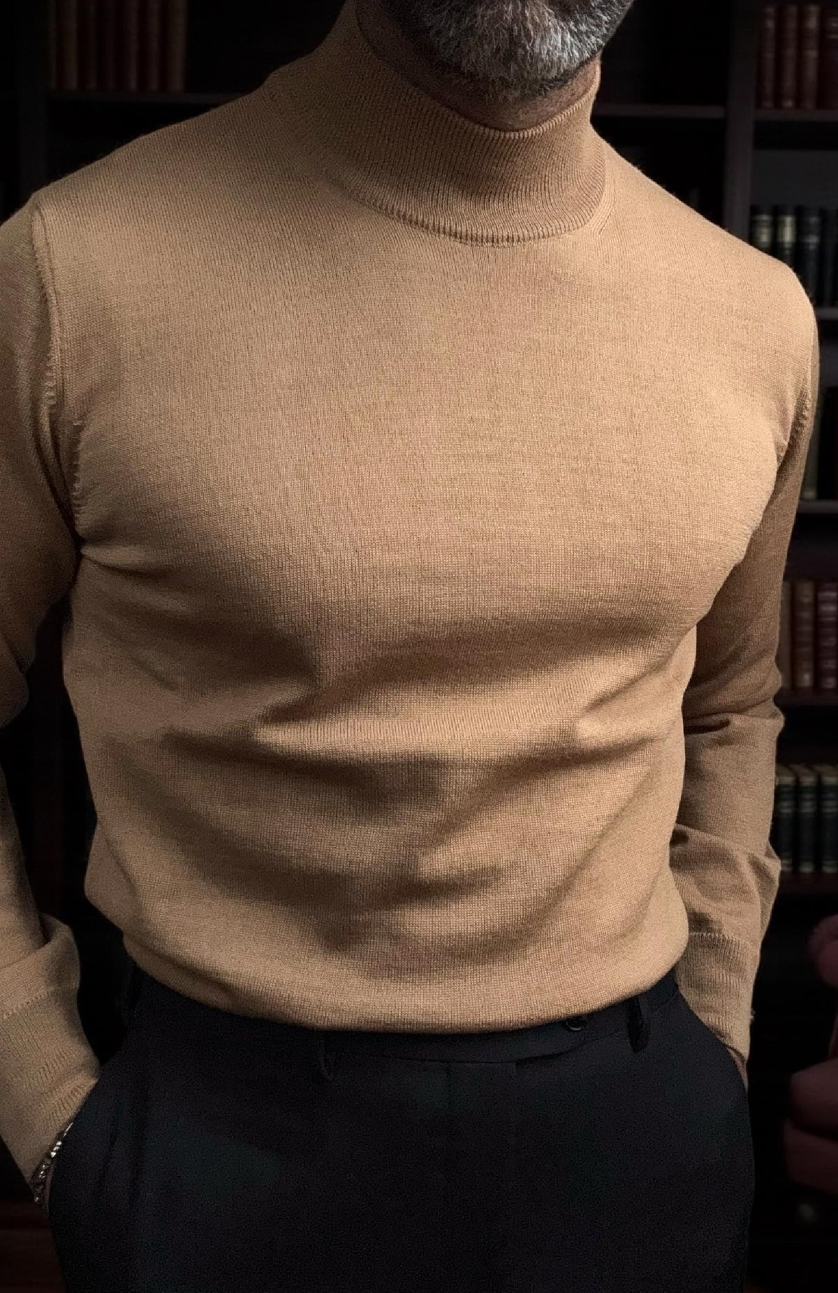 Camel Wool High Neck