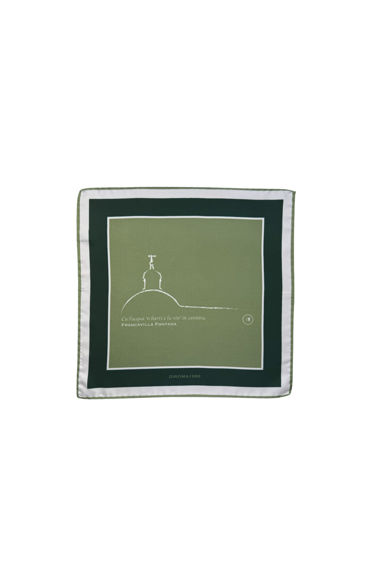 Cardinale Verde Silk Pocket Square