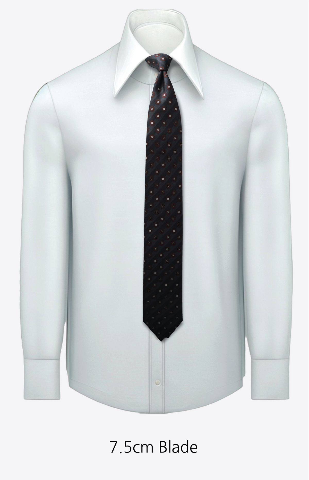 Diamantina Grey Silk Necktie (Made to Order)