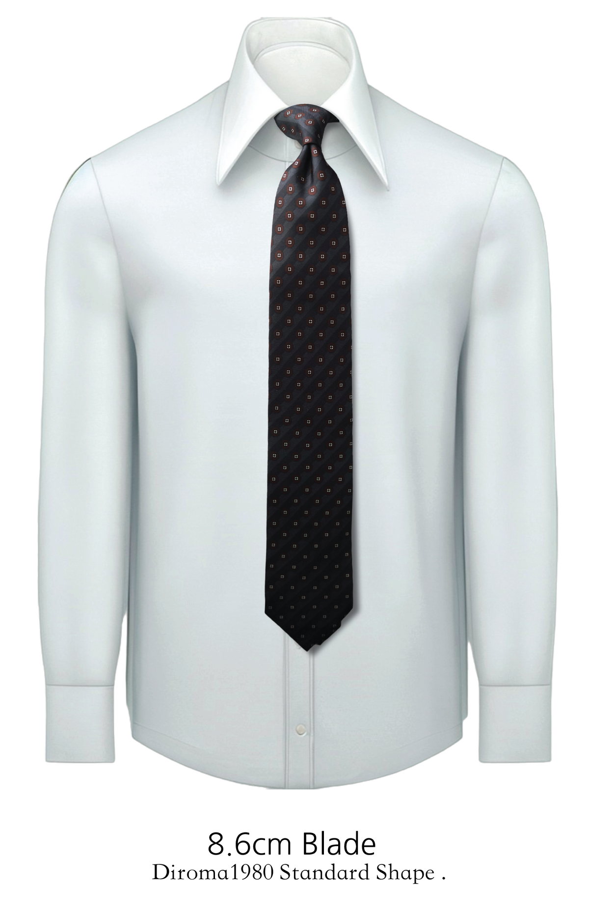 Diamantina Grey Silk Necktie (Made to Order)