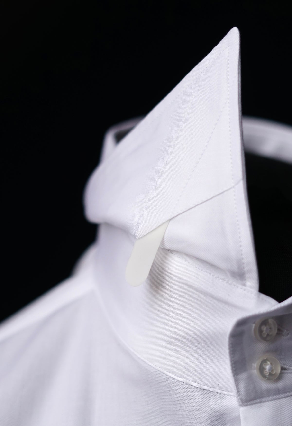 Bianca Classic Collar Twill Dress Shirt (Single Cuff)