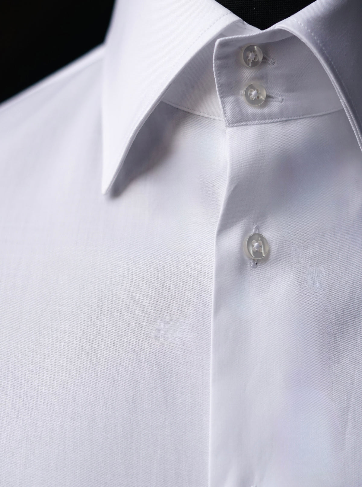 Bianca Classic Collar Twill Dress Shirt (Single Cuff)