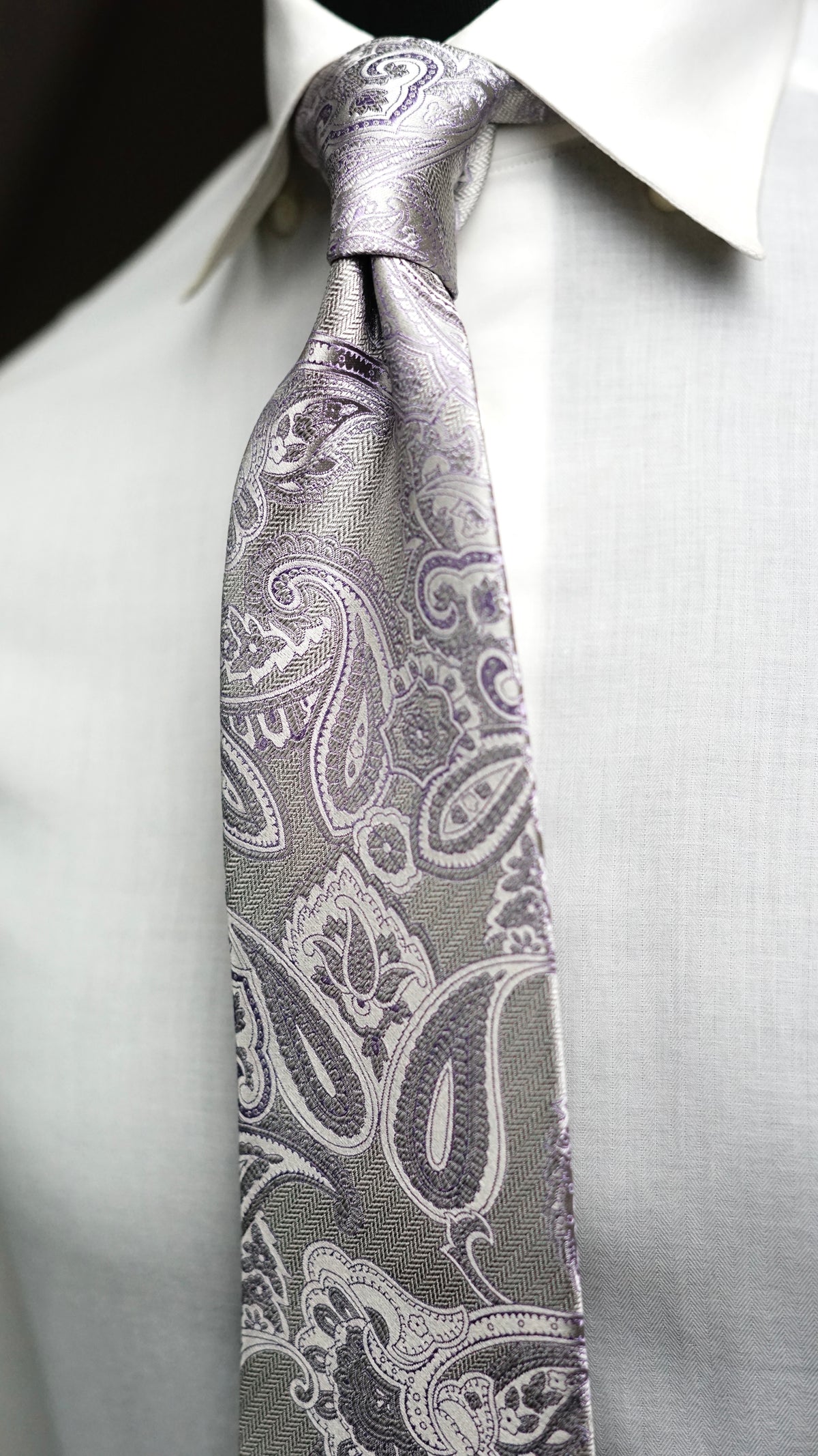 Lilla Silk Necktie