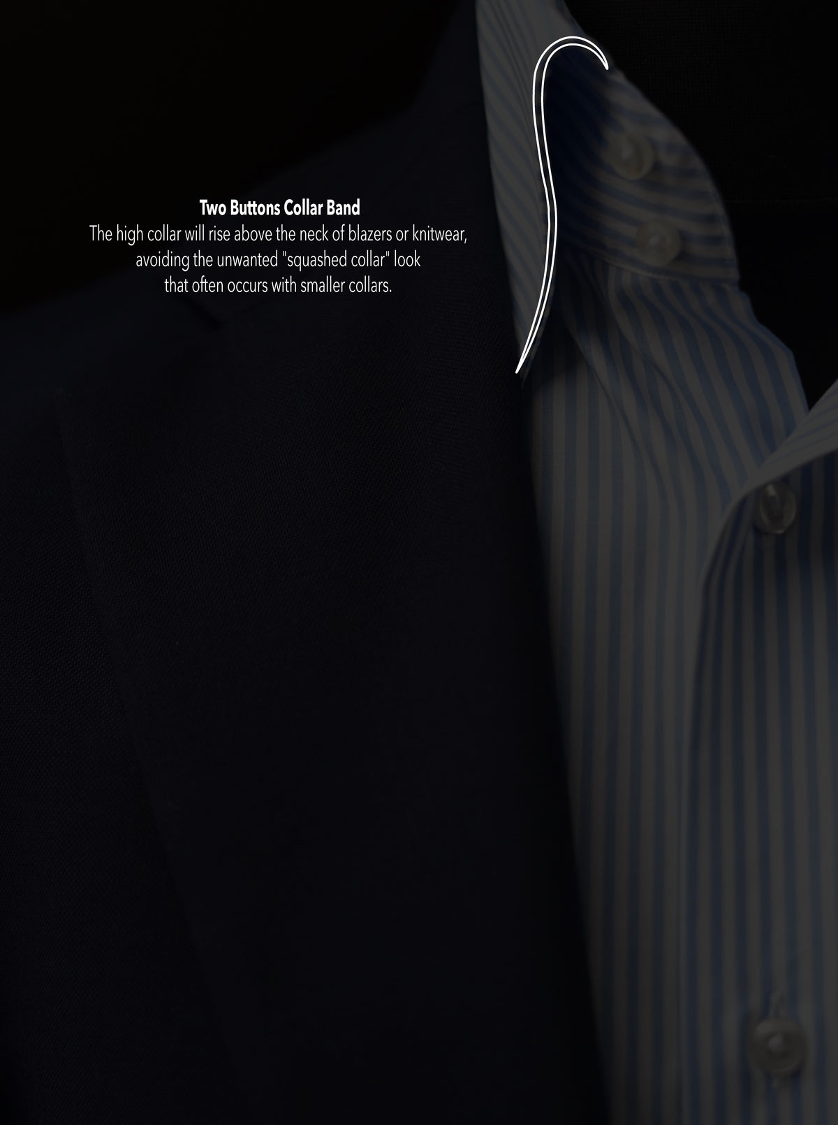 Ramona Classic Collar Cotton Dress Shirt MTO