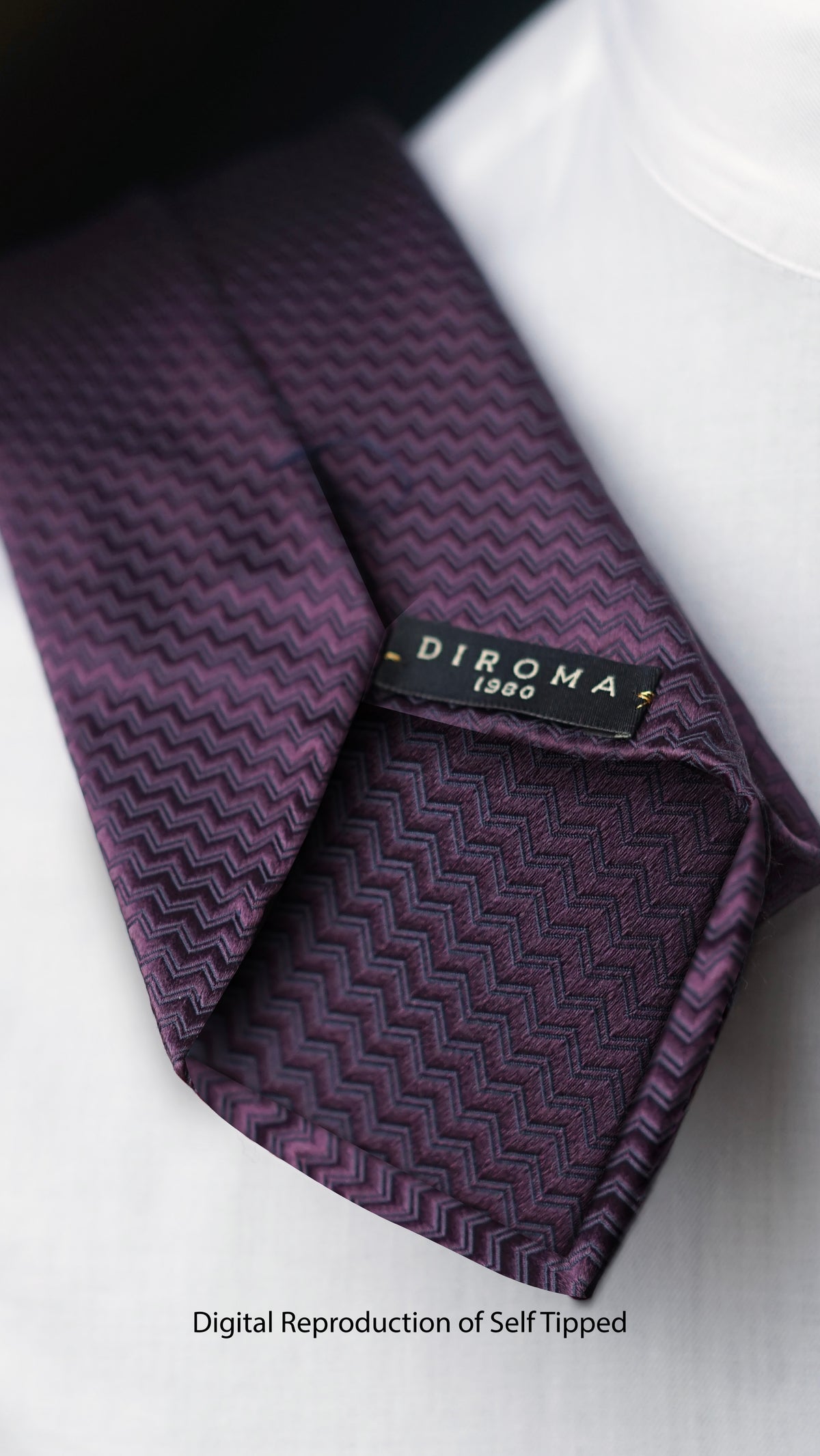 Bespoke Riga Viola Silk Necktie