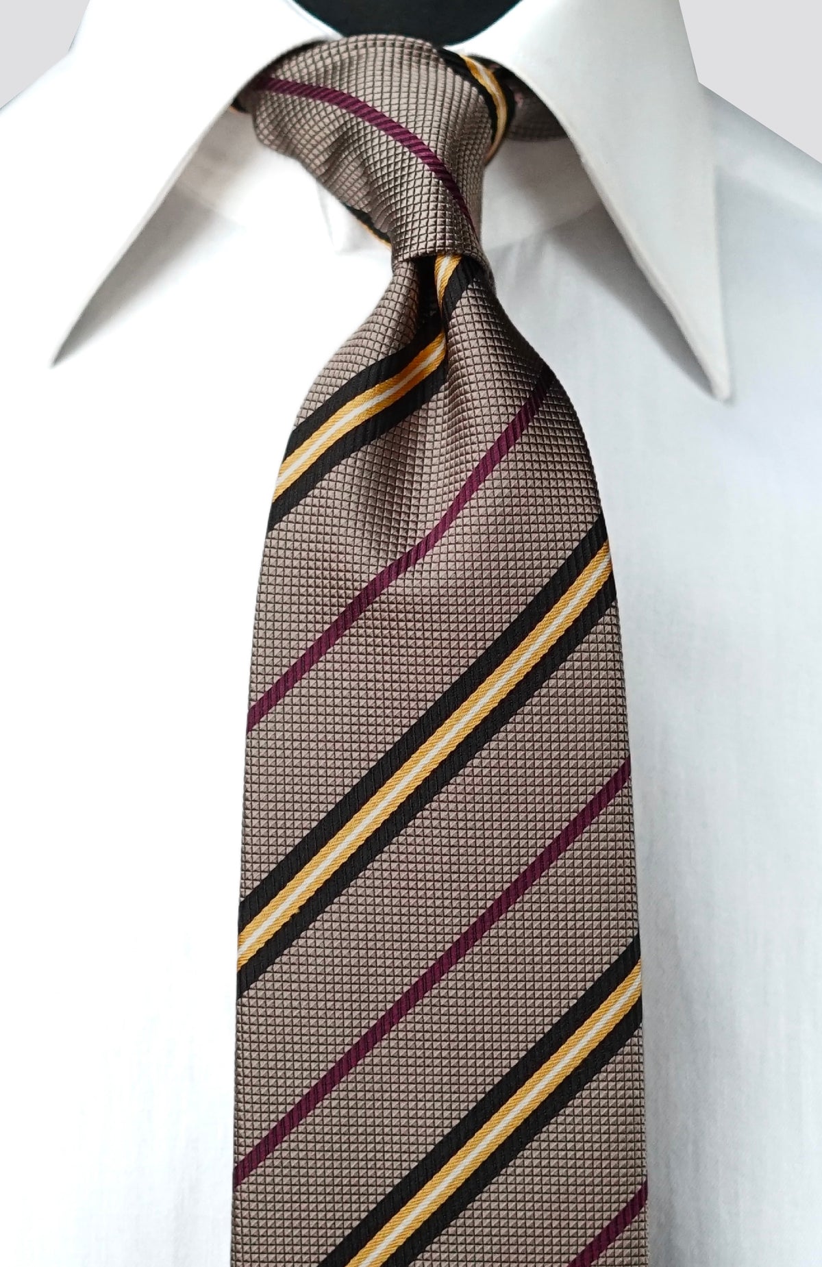 Bespoke Tortora Silk Necktie