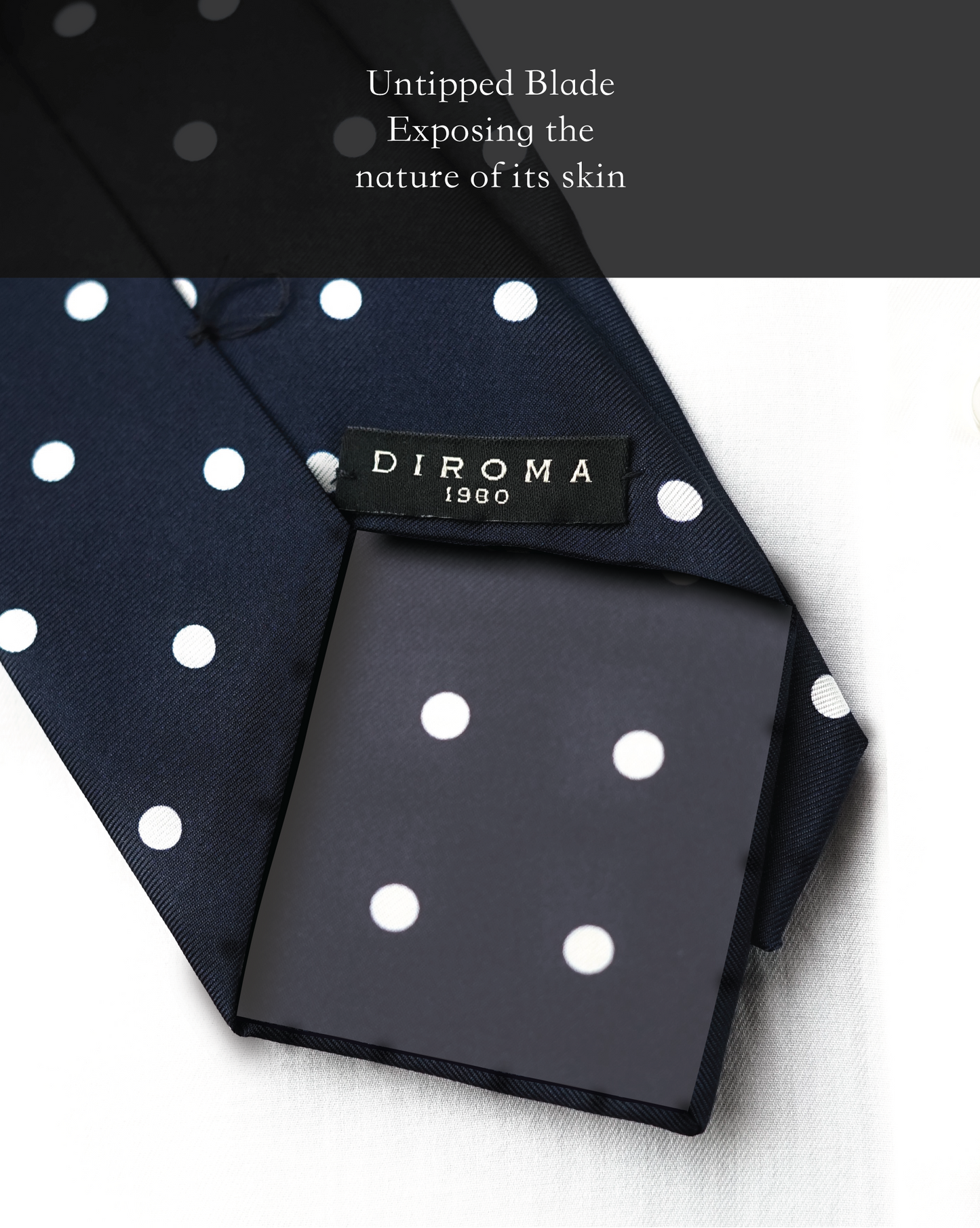 Bespoke Pois Notte Silk Necktie