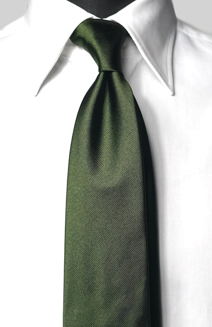 Verde Solida Silk Necktie