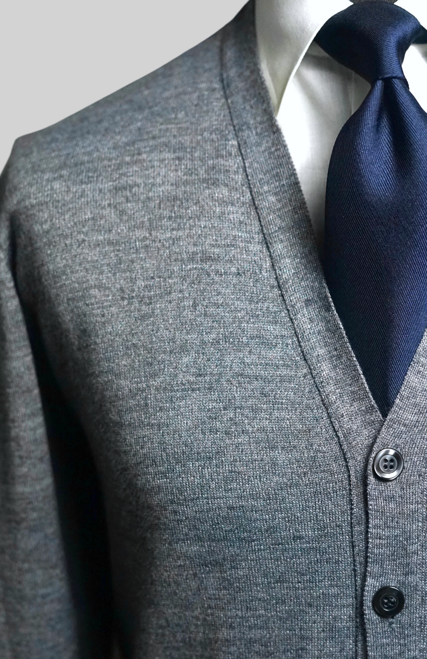 Grigio Wool Cardigan