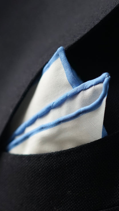 Sky Blue Cotton Pocket Square
