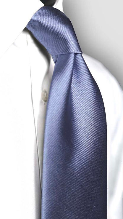 Dusty Blue Solida Silk Necktie