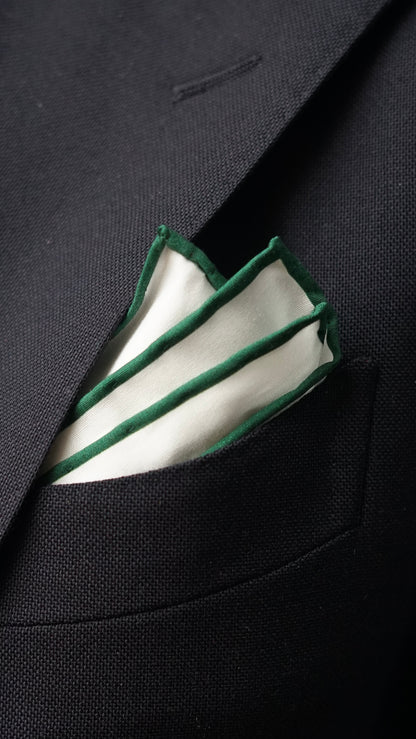 Green Cotton Pocket Square