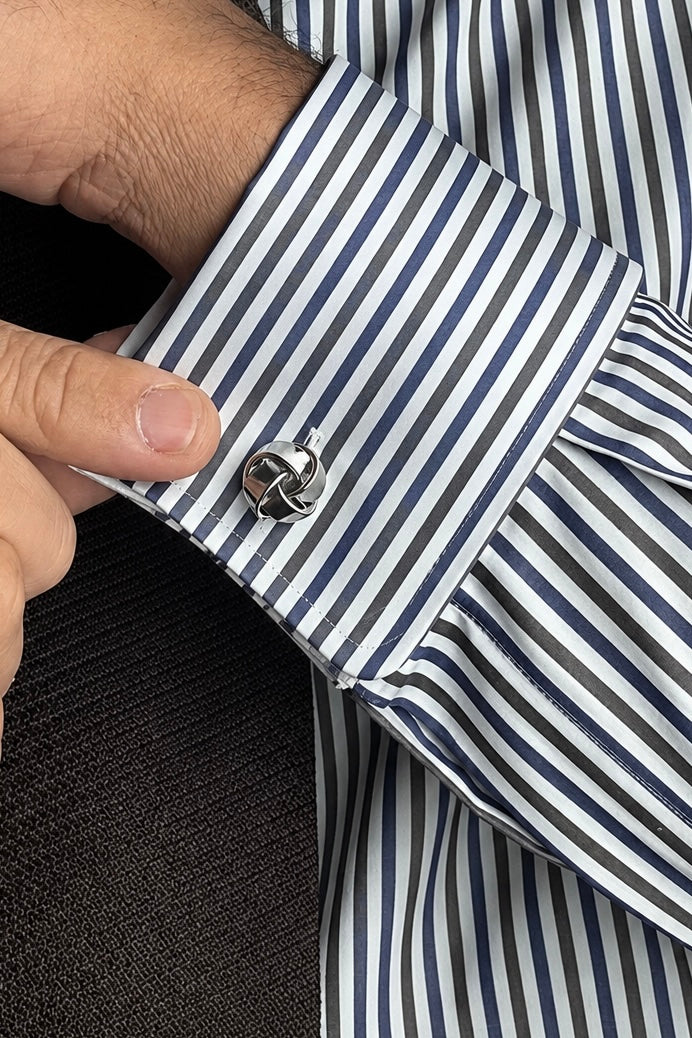 Tiglia Pin Point Collar Cotton Dress Shirt MTO