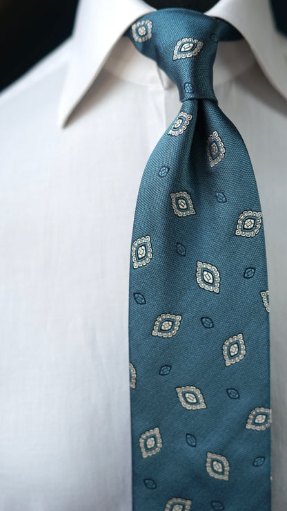 Pagota Teal Silk Necktie