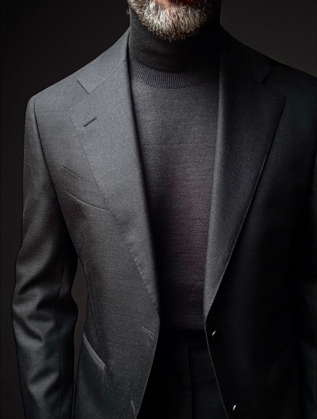 Antracite Charcoal Roll Neck