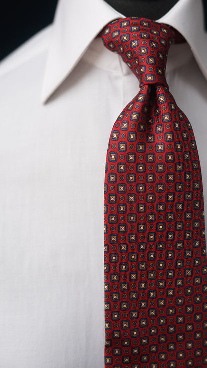 Brigitte Red Silk Necktie