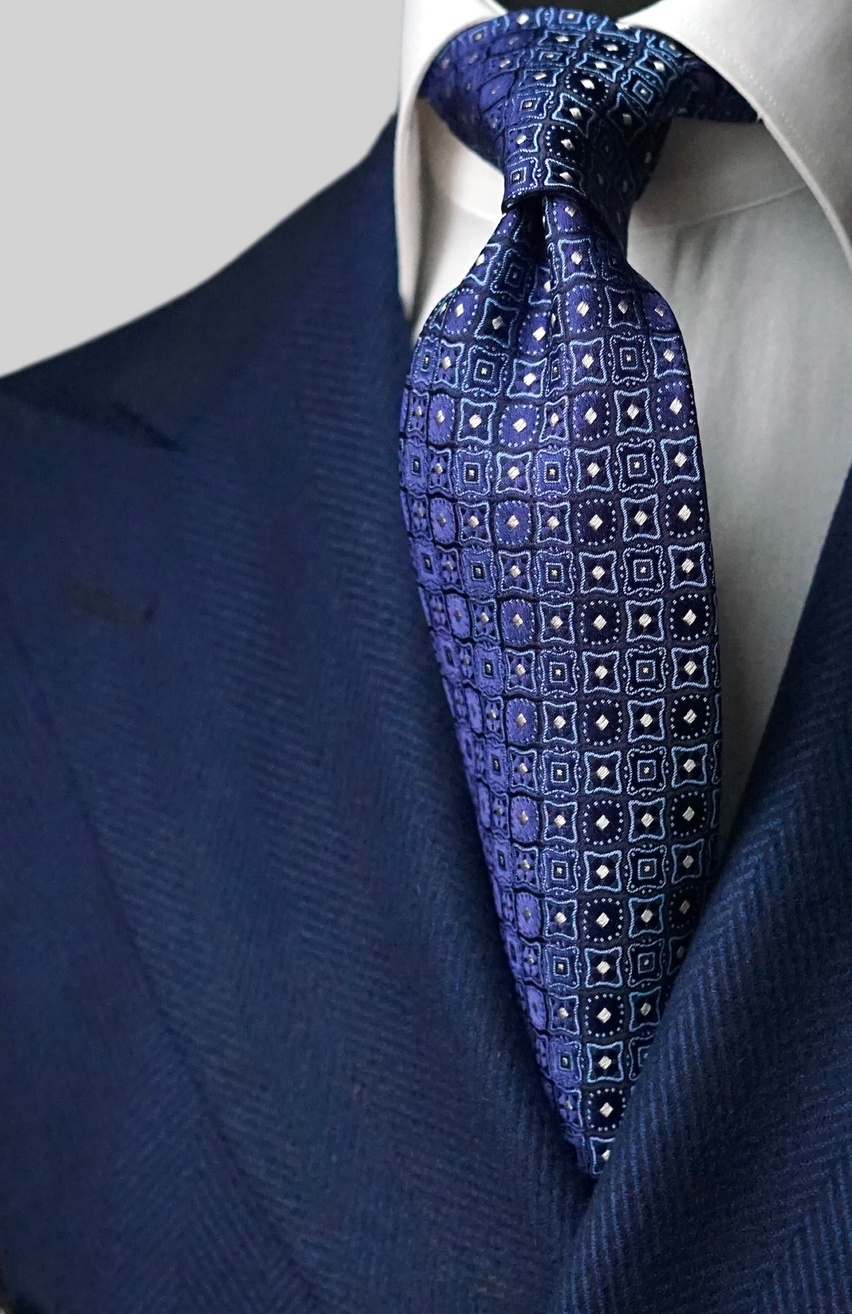 Reda Purple Silk Necktie
