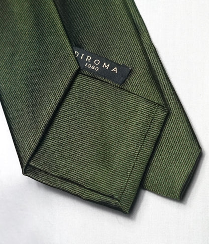 Verde Solida Silk Necktie