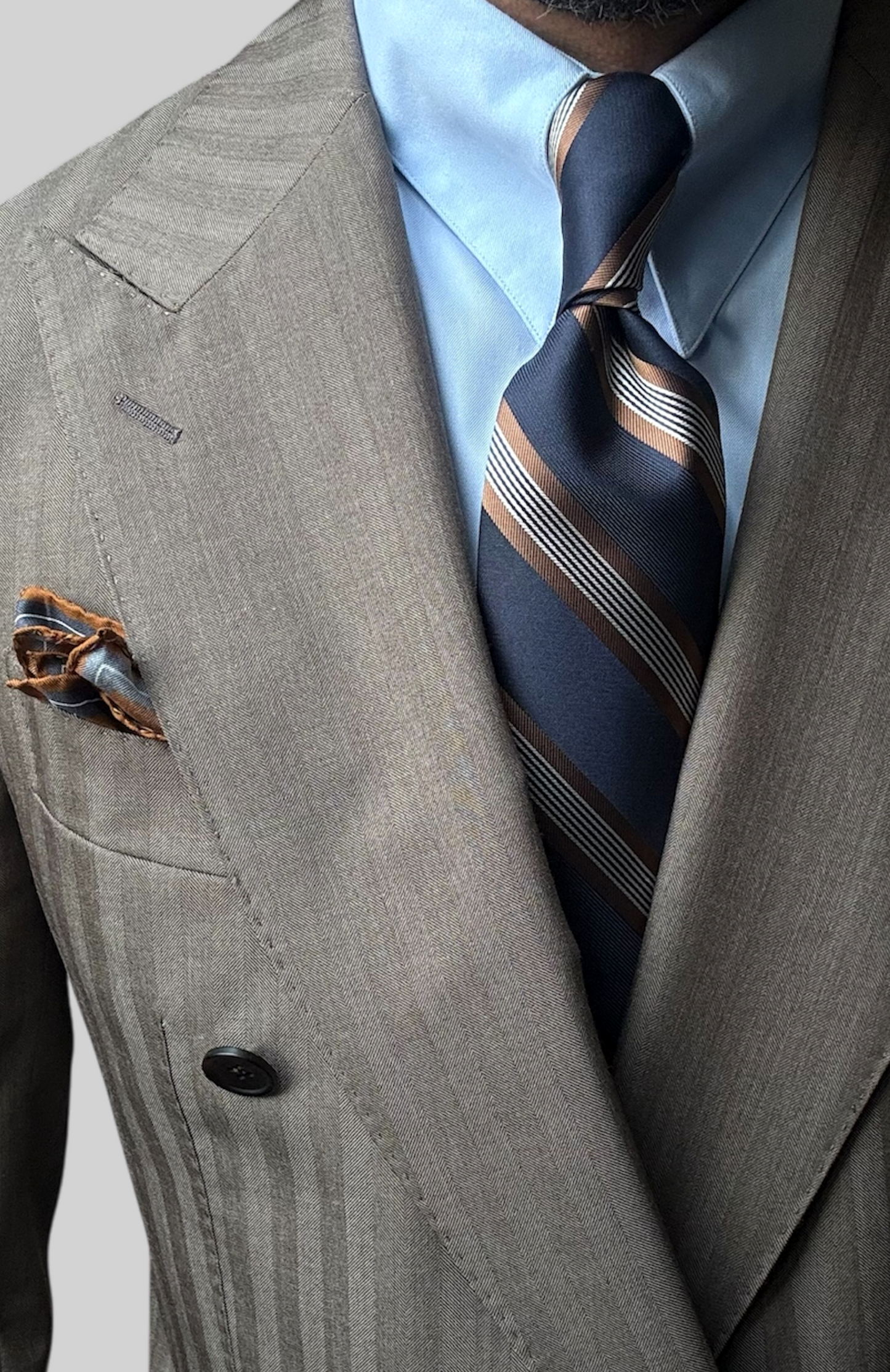 Lolita Brown Silk Necktie