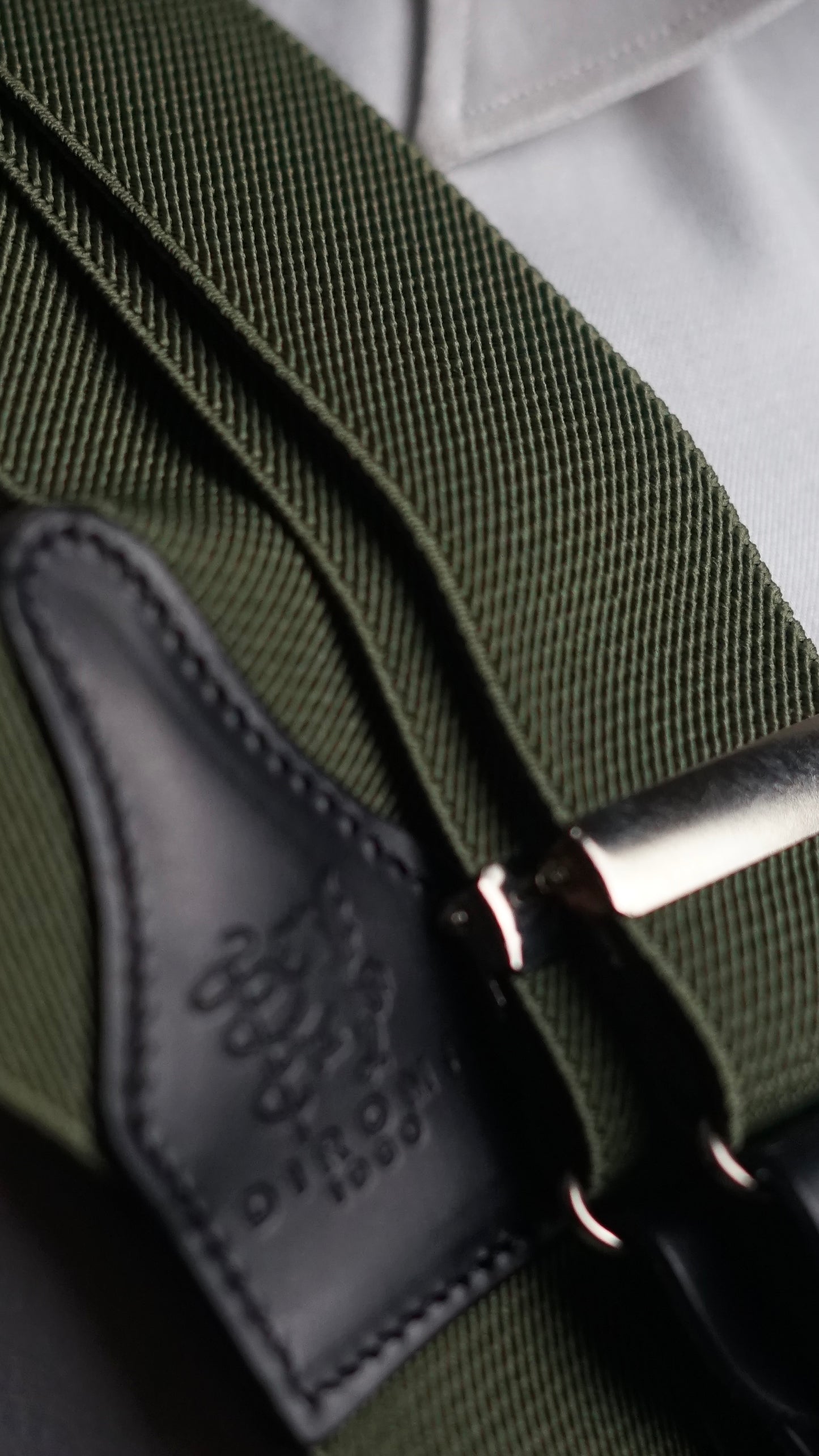 Khaki Clip/Buttons Braces