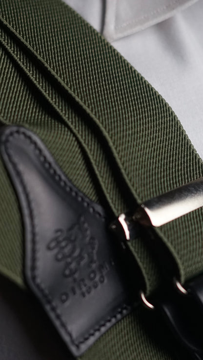 Khaki Clip/Buttons Braces