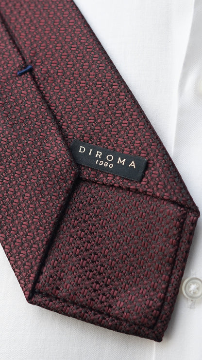 Burgundy Silk Necktie